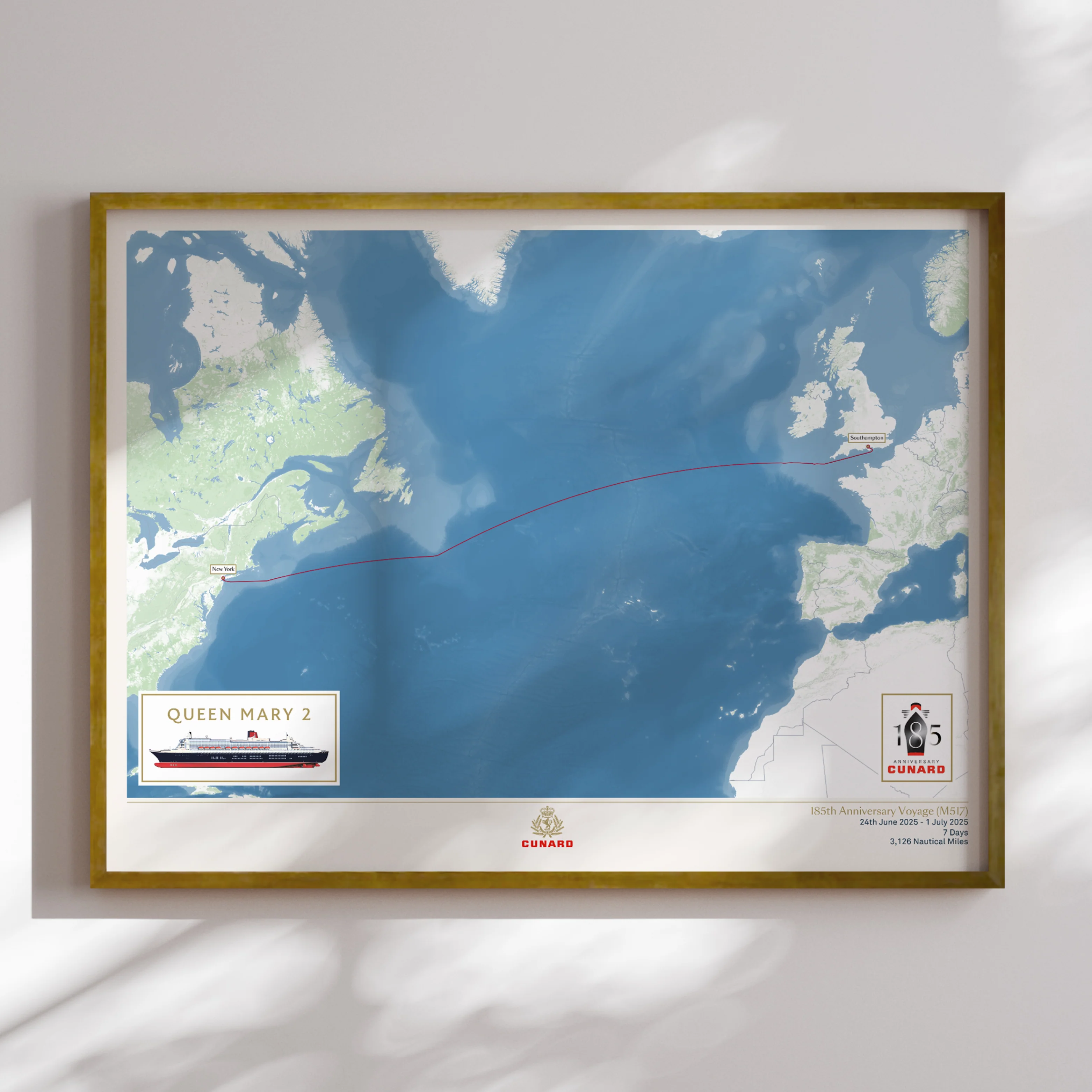 185th Anniversary Voyage Map - Image 6