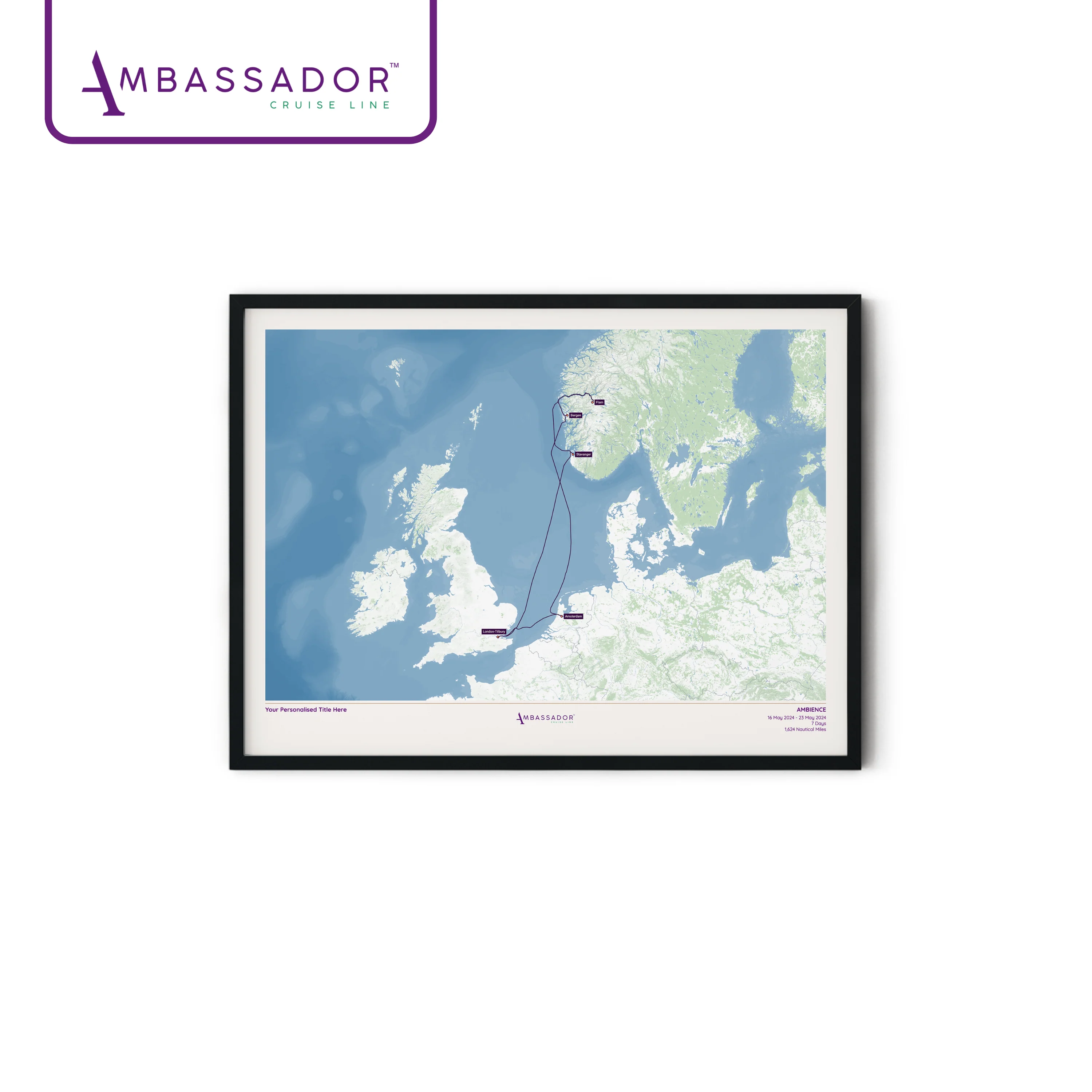 Ambassador Cruise Line Map - Image 12