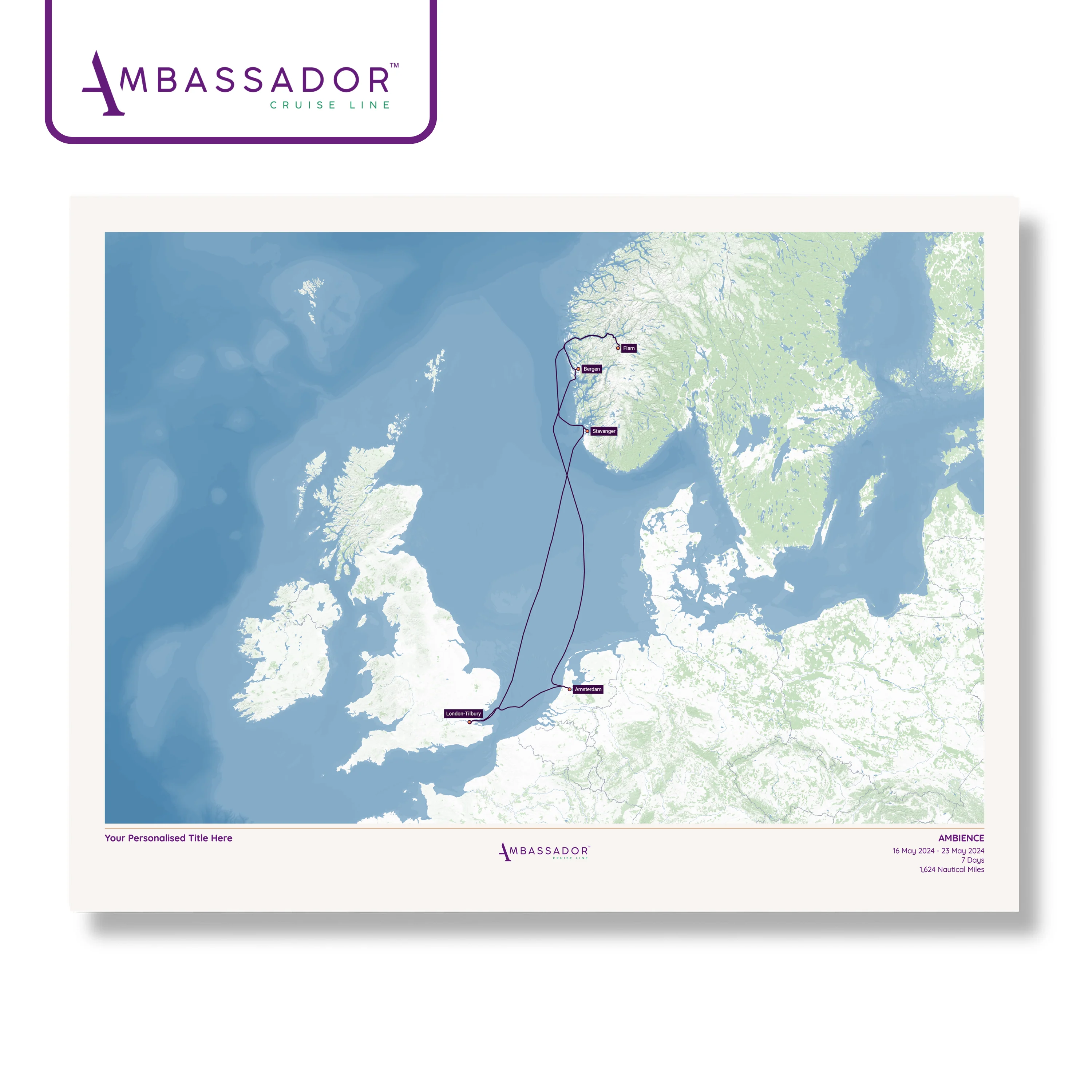 Ambassador Cruise Line Map - Image 15