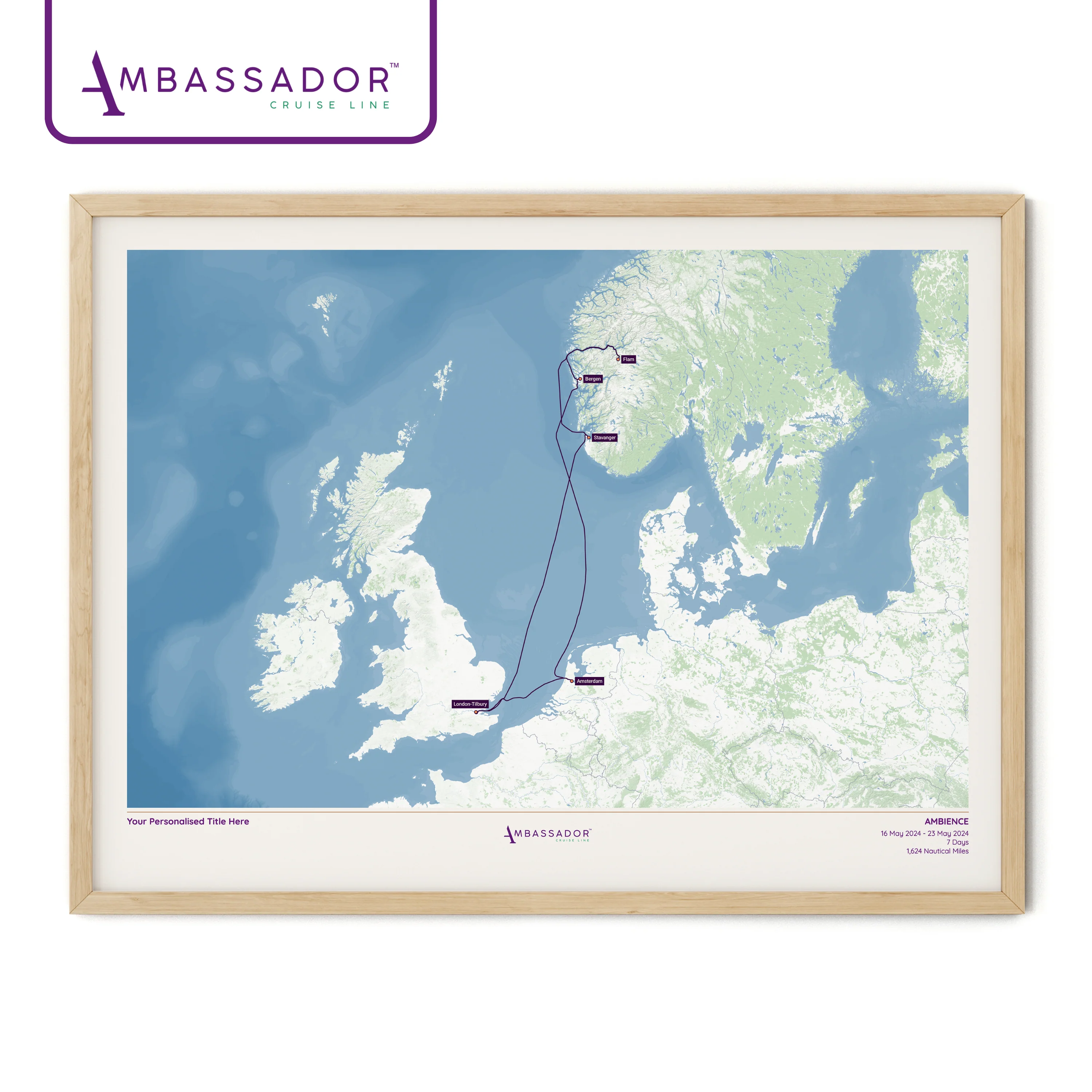Ambassador Cruise Line Map - Image 17