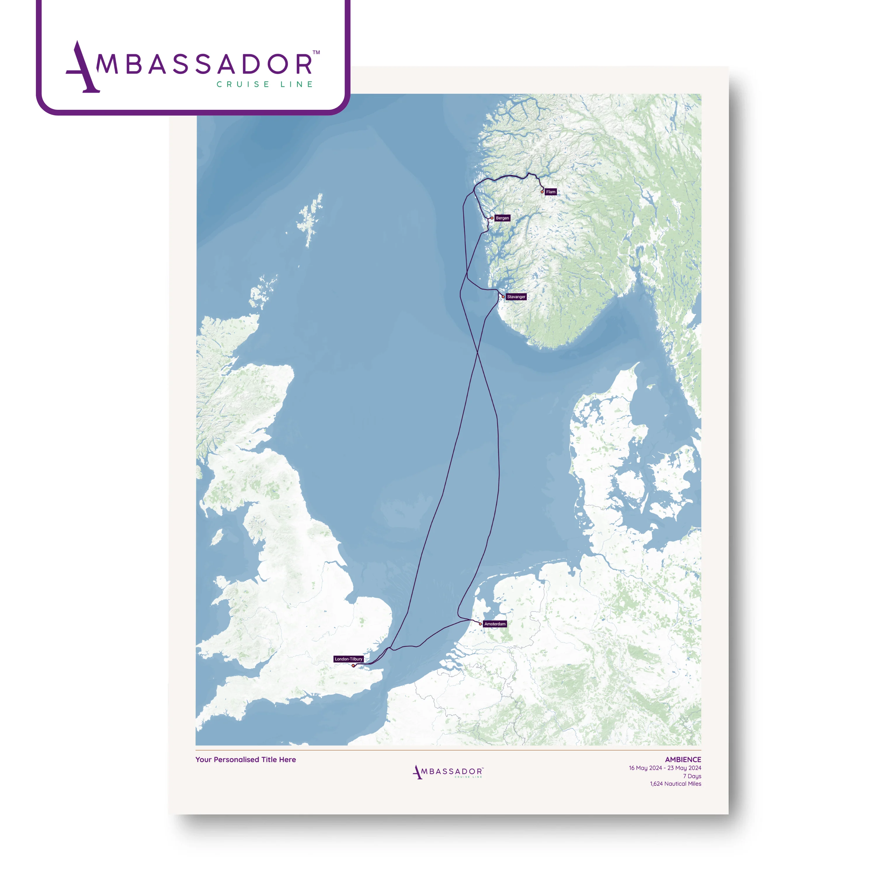 Ambassador Cruise Line Map - Image 24