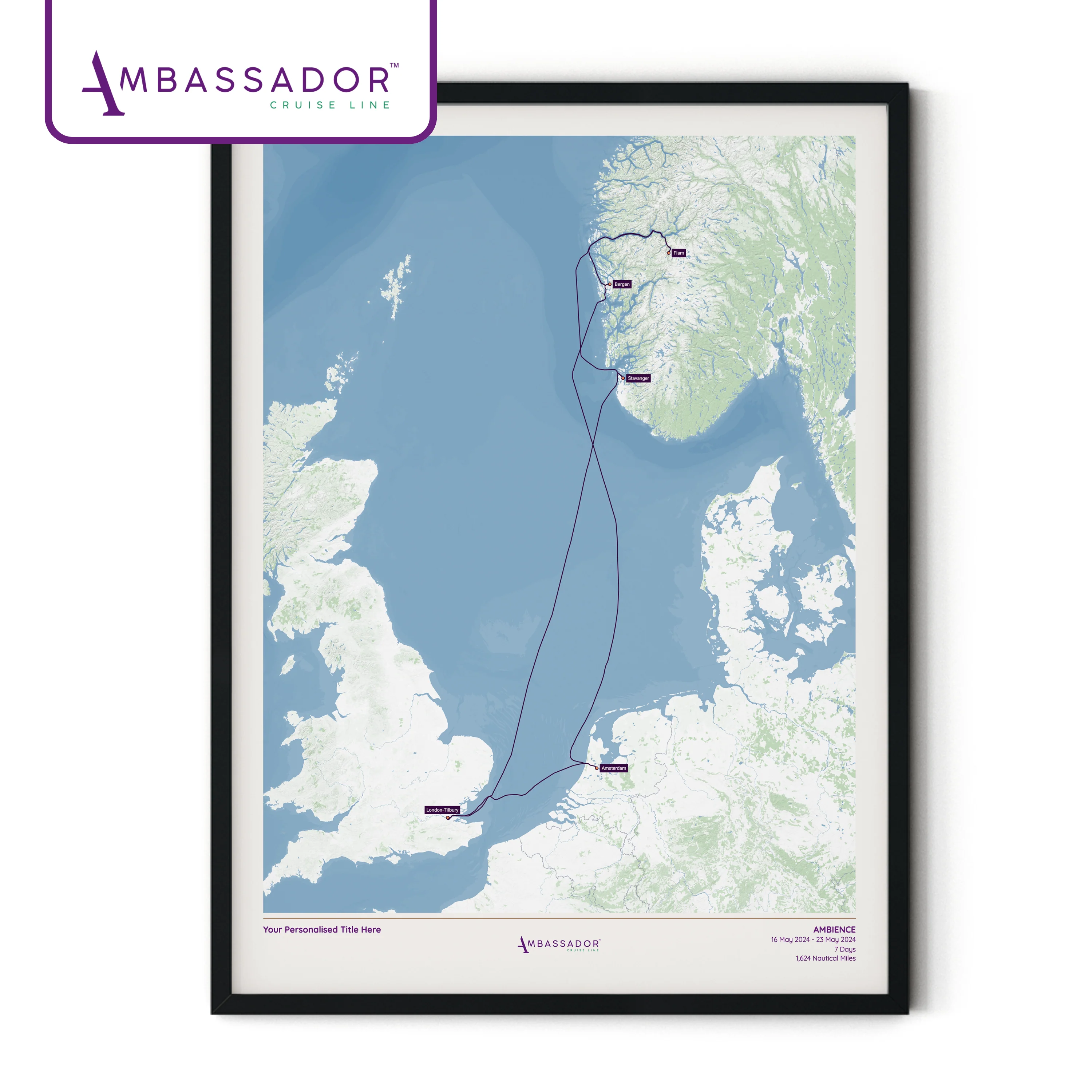 Ambassador Cruise Line Map - Image 25