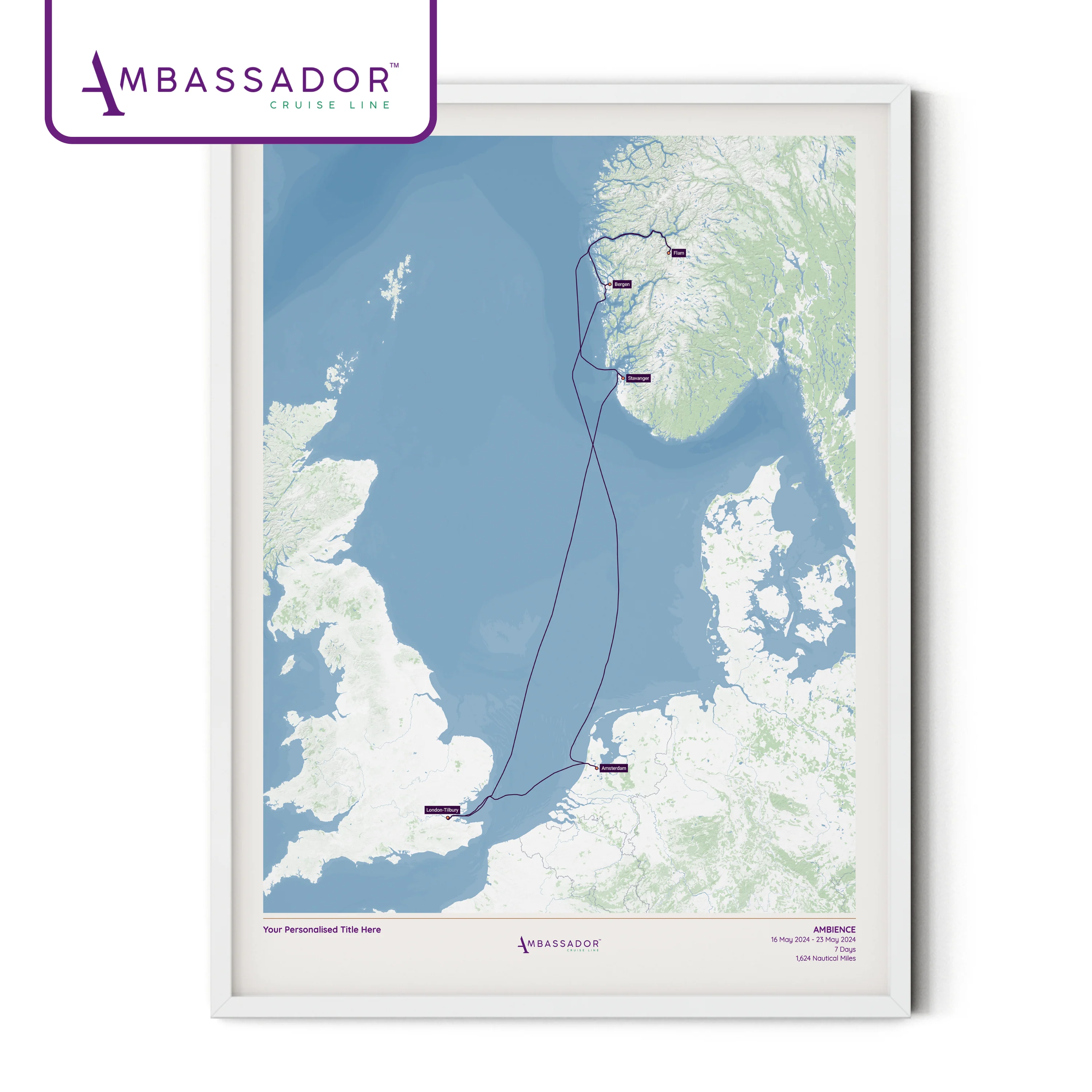 Ambassador Cruise Line Map - Image 27