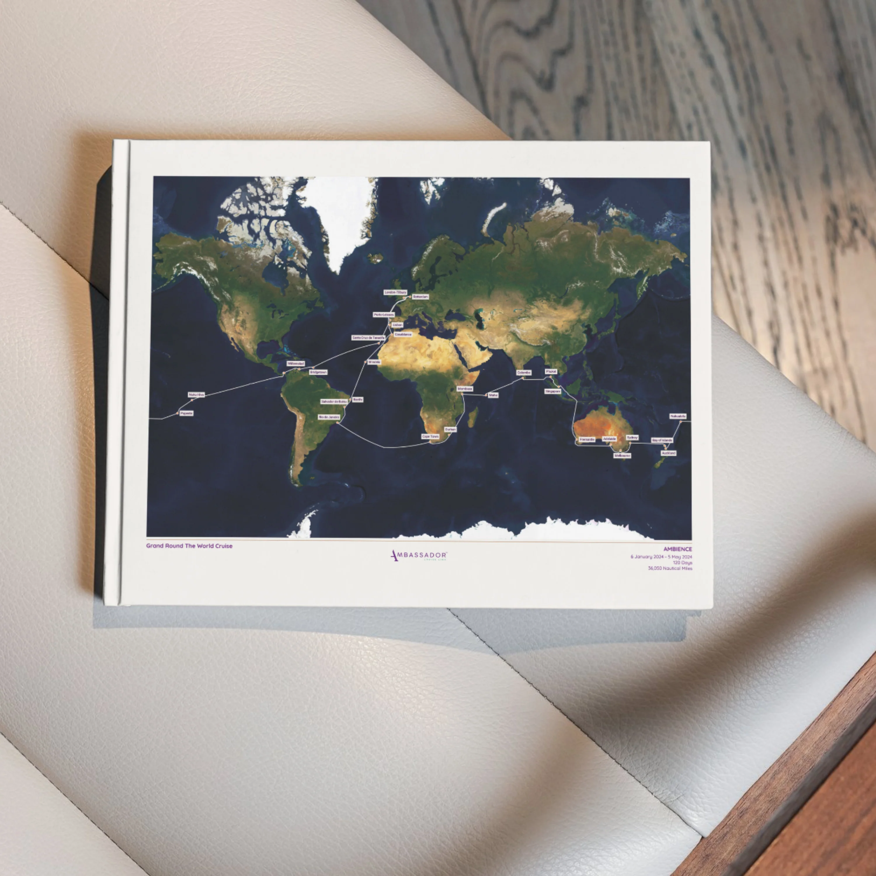 Ambassador Cruise Line Digital Map - Satellite - Image 3