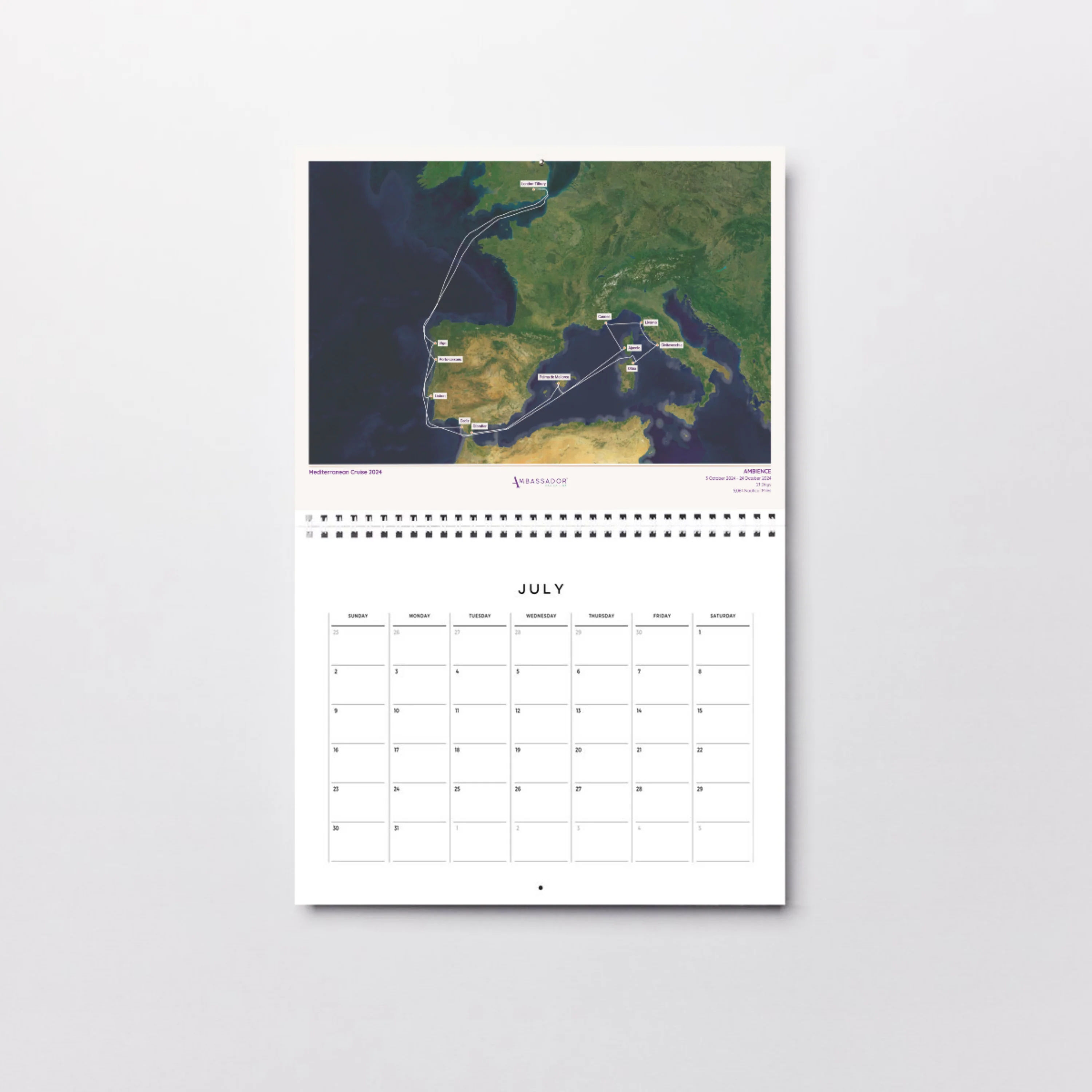 Ambassador Cruise Line Digital Map - Satellite - Image 4