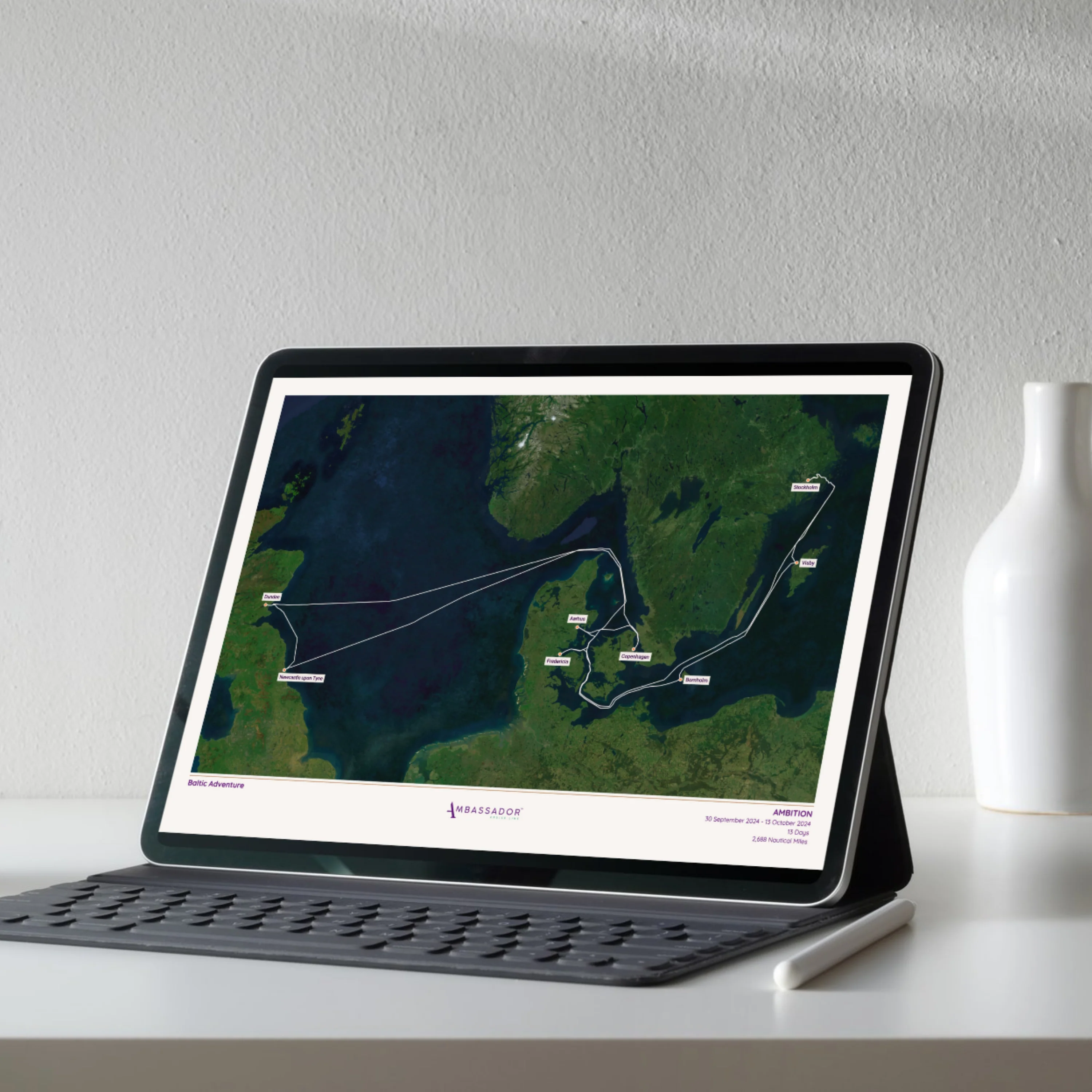 Ambassador Cruise Line Digital Map - Satellite - Image 6