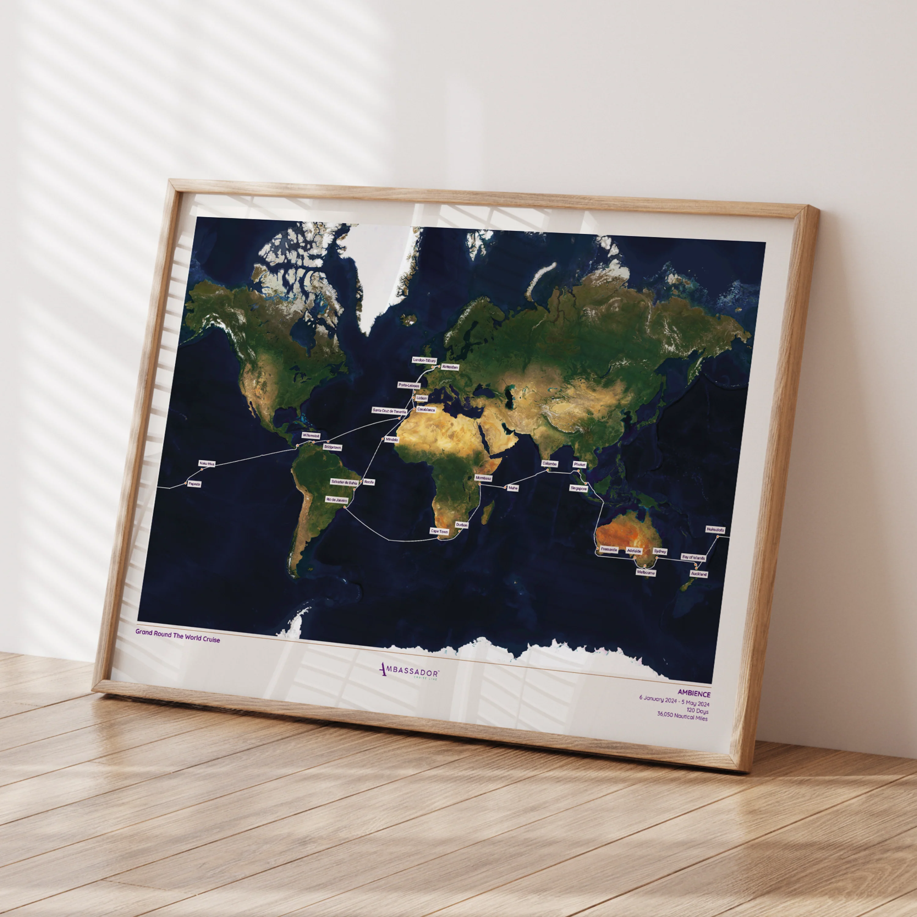 Ambassador Cruise Line Map - Satellite - Image 3