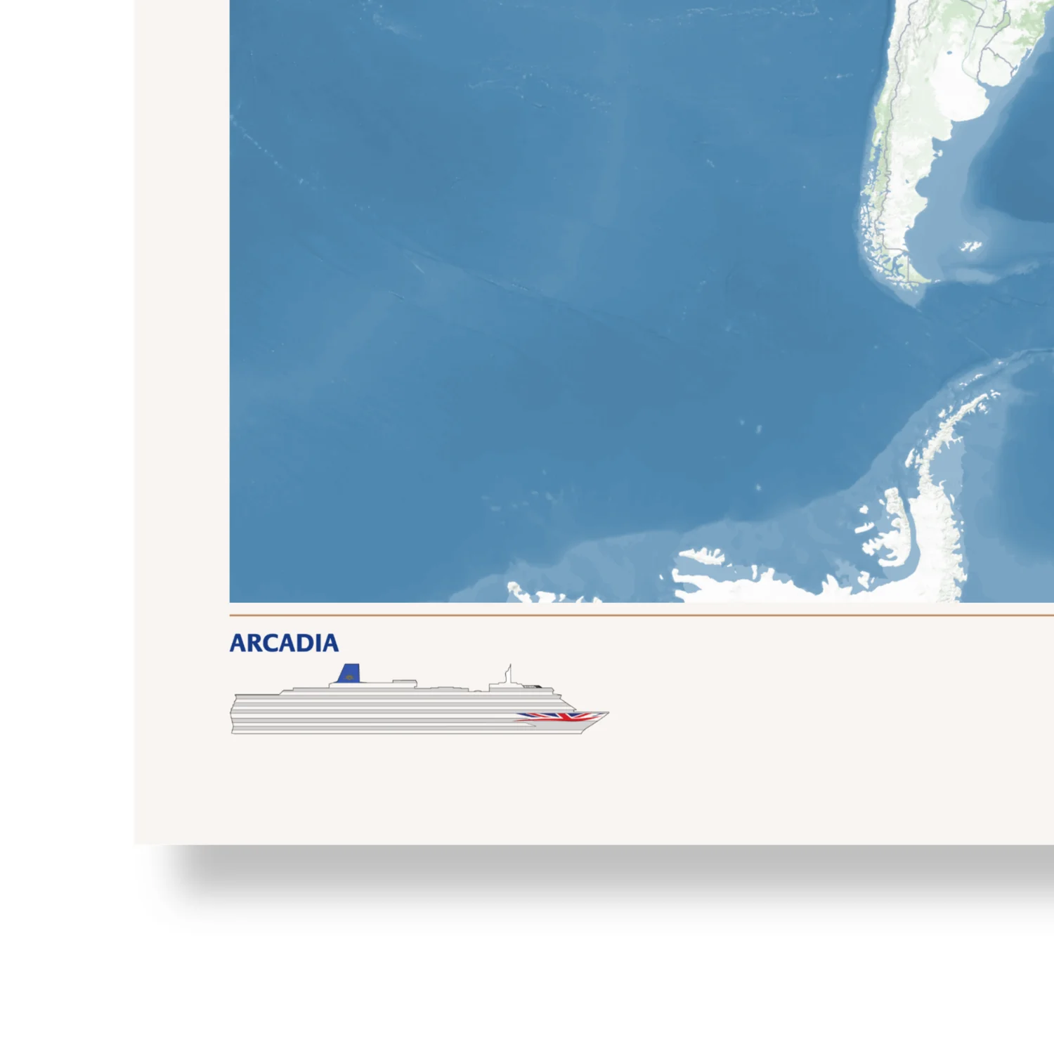 Special Edition Map of Arcadia's World Cruise 2026 - Image 4