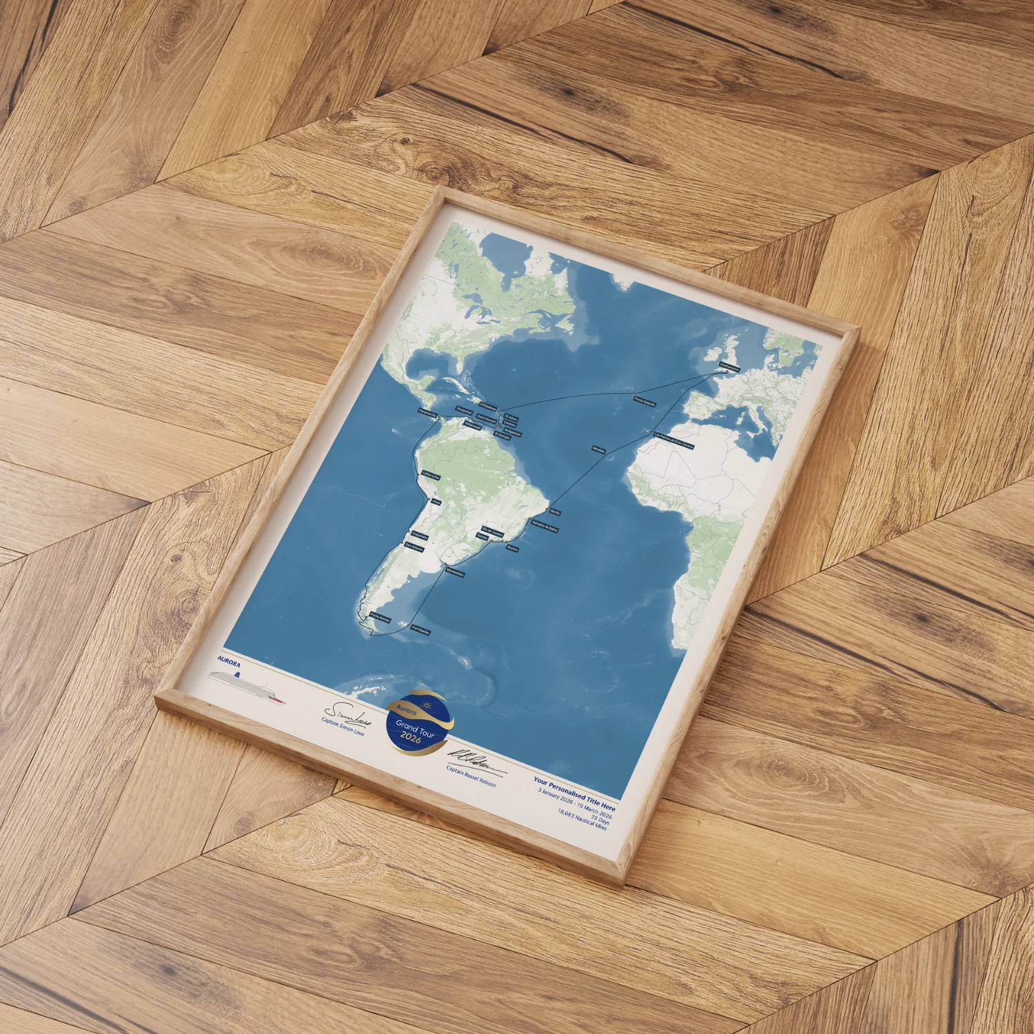 Special Edition Map of Aurora's Grand Tour 2026 - Image 3