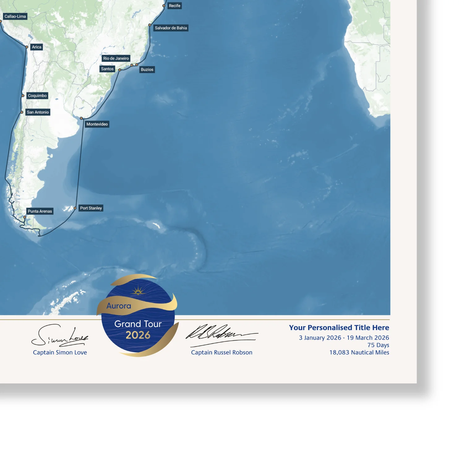 Special Edition Map of Aurora's Grand Tour 2026 - Image 5