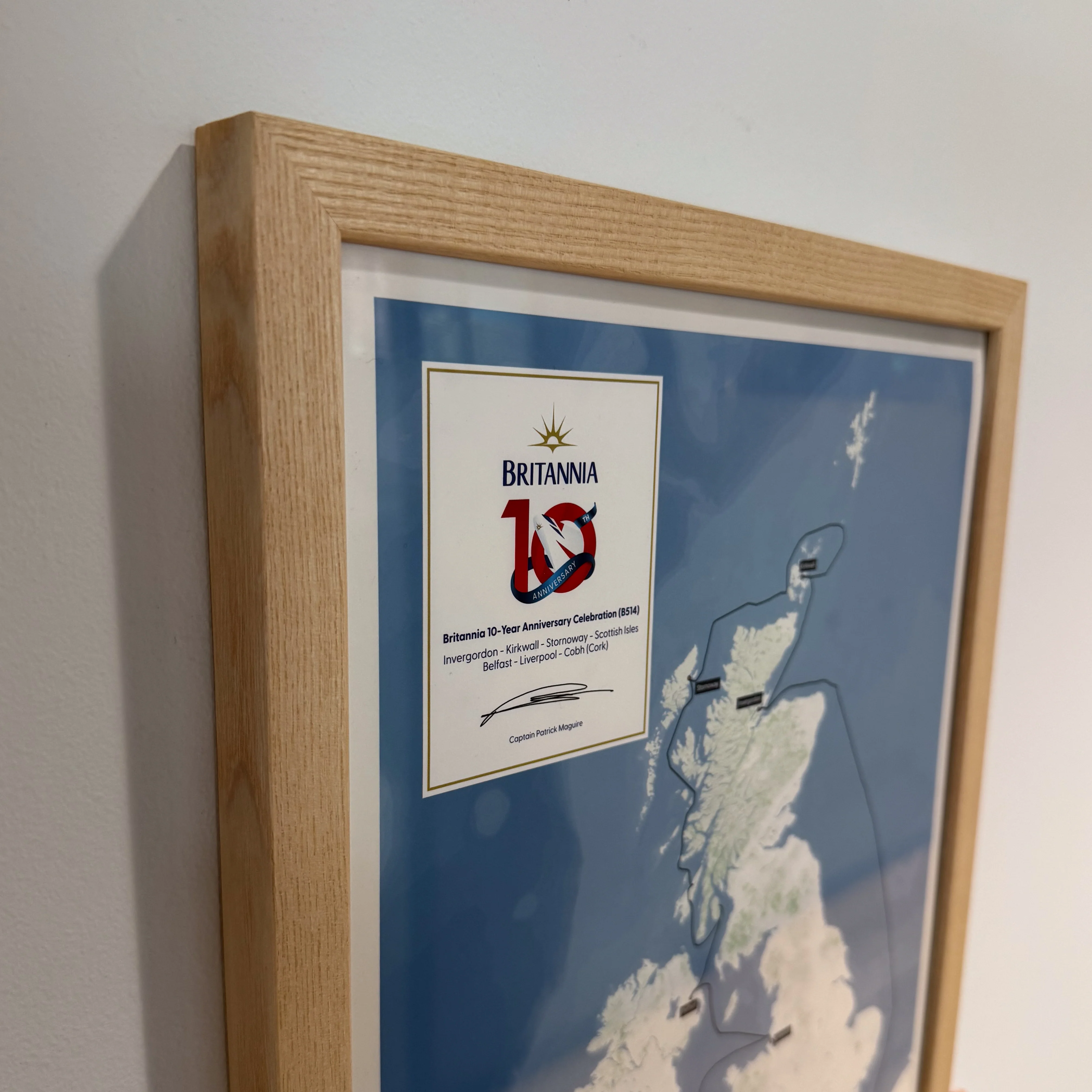 Limited Edition Britannia 10-Year Anniversary Celebration Cruise Map - Image 6