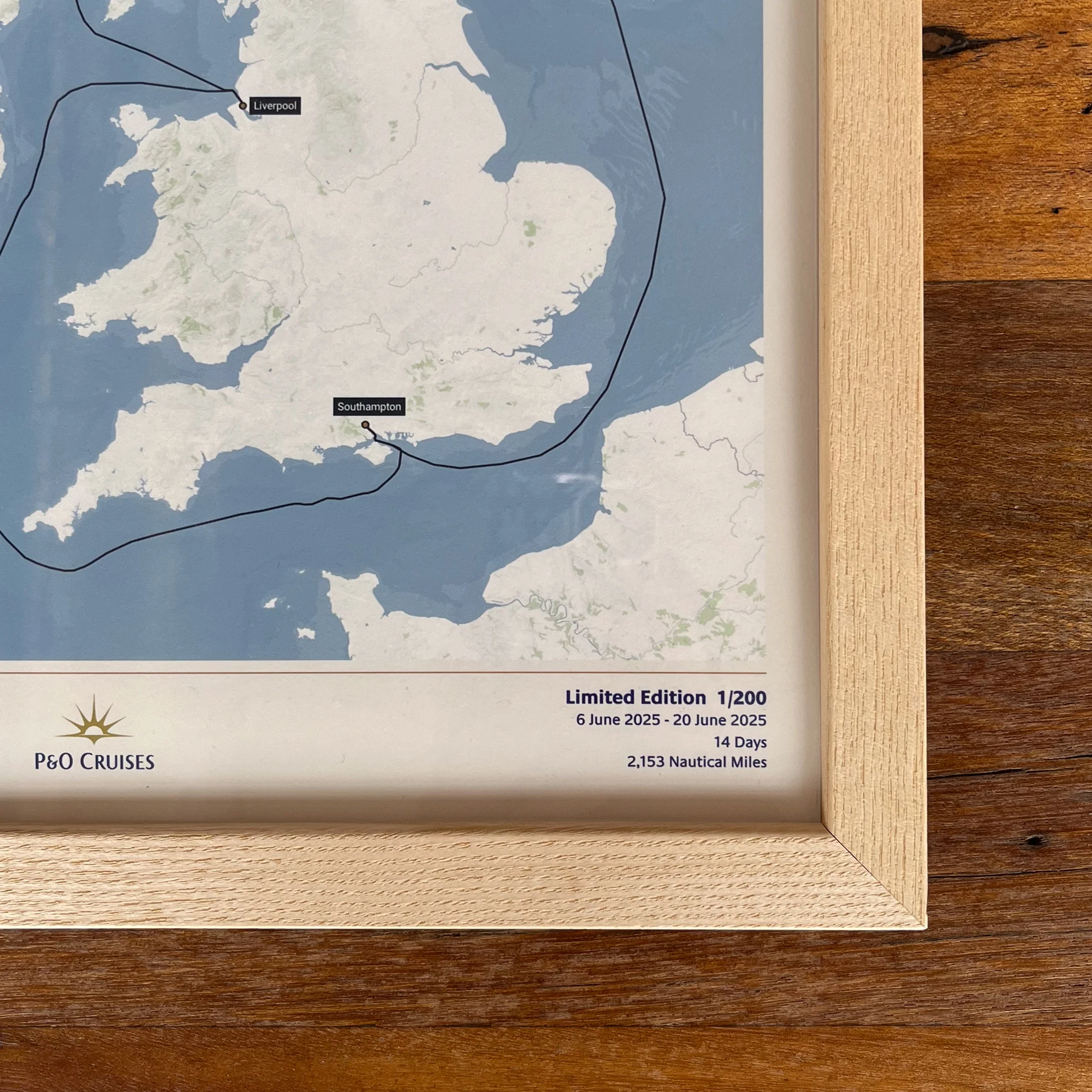 Limited Edition Britannia 10-Year Anniversary Celebration Cruise Map - Image 7