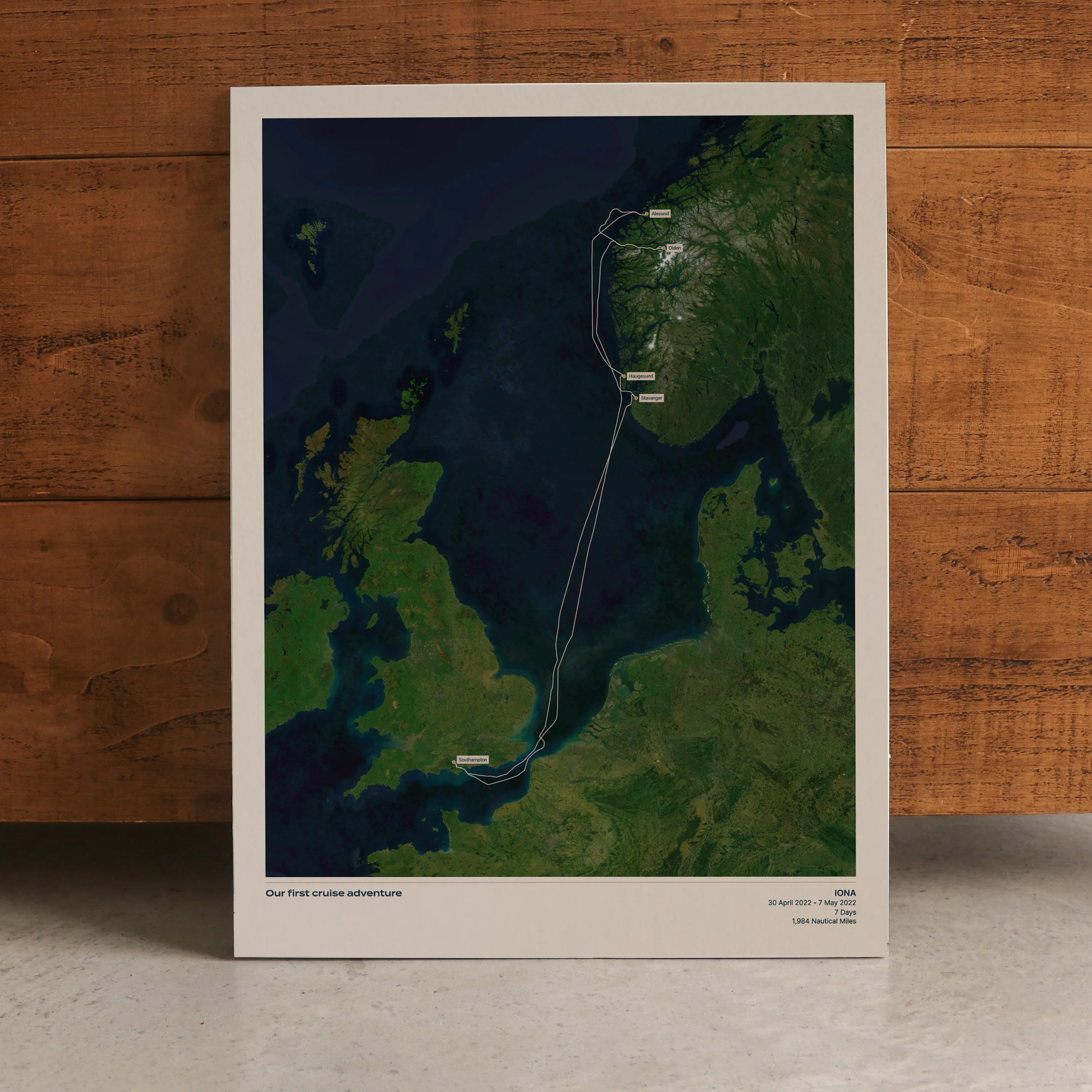 Custom Cruise Map - Satellite - Image 25