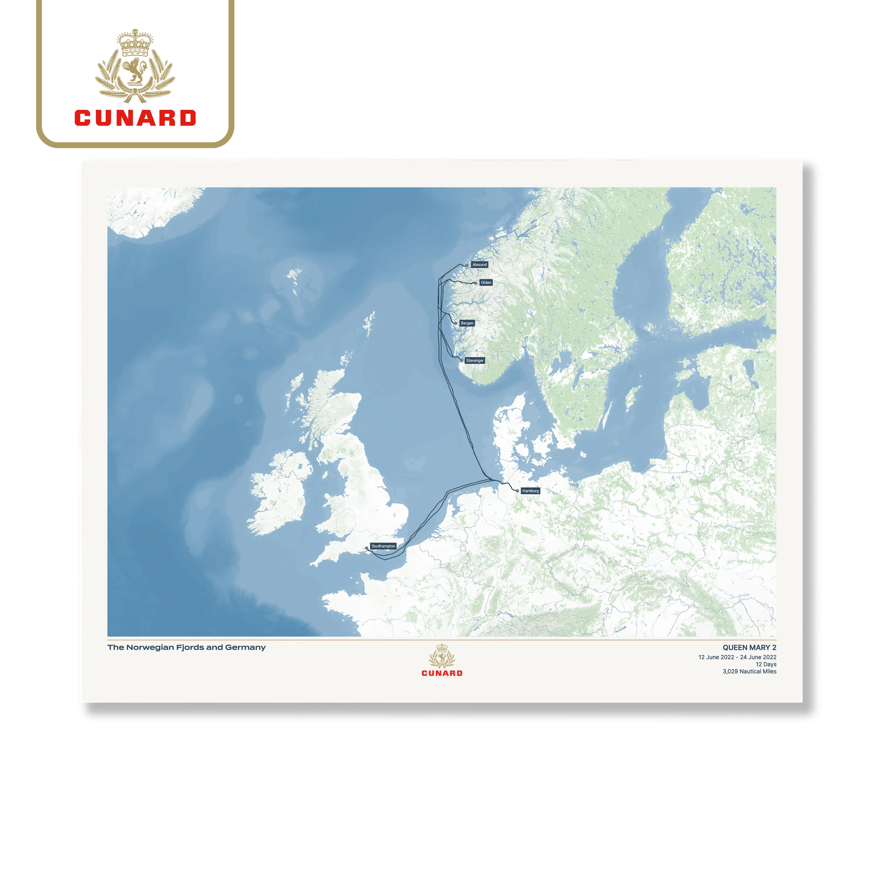 The Cunard Cruise Map - Image 26