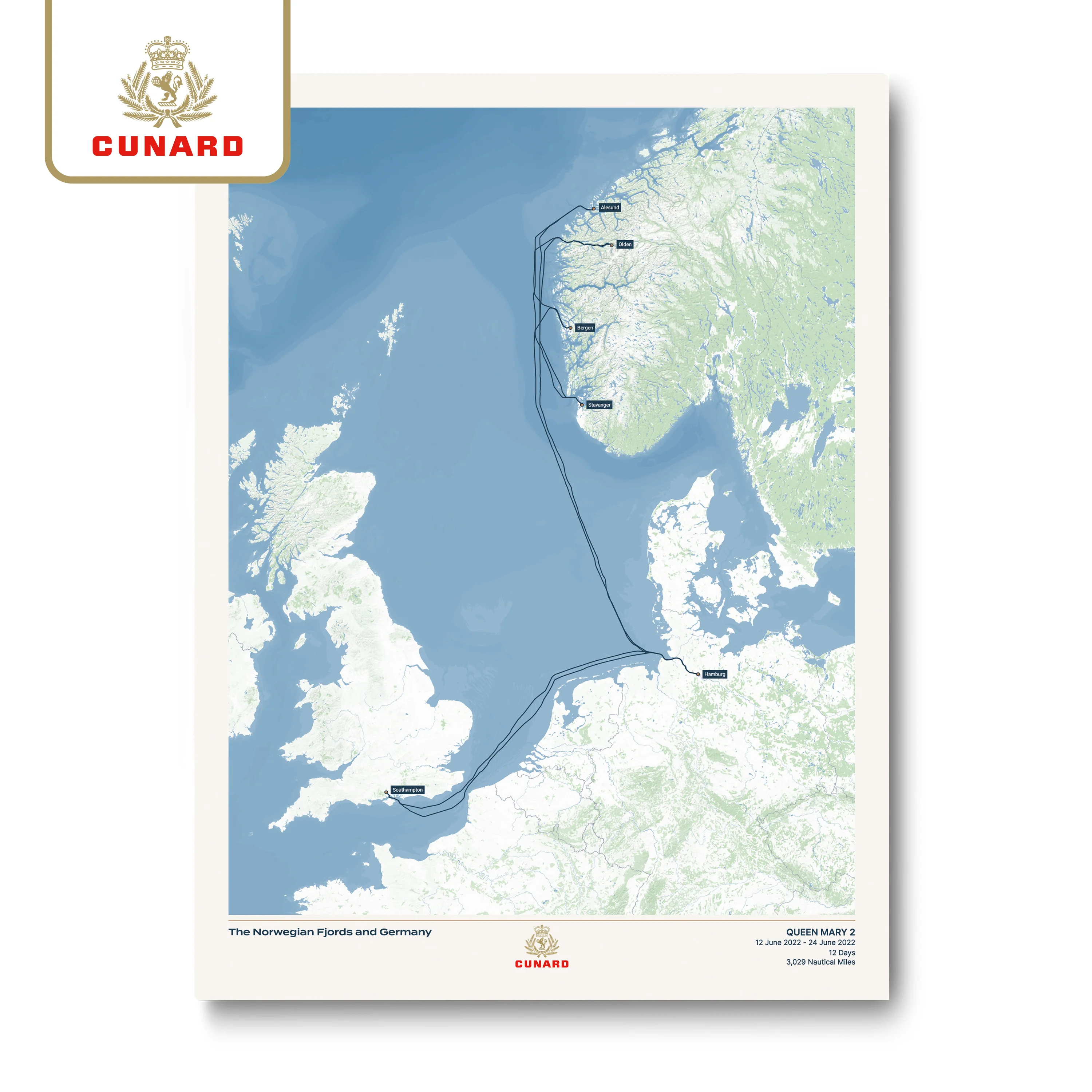 The Cunard Cruise Map - Image 27