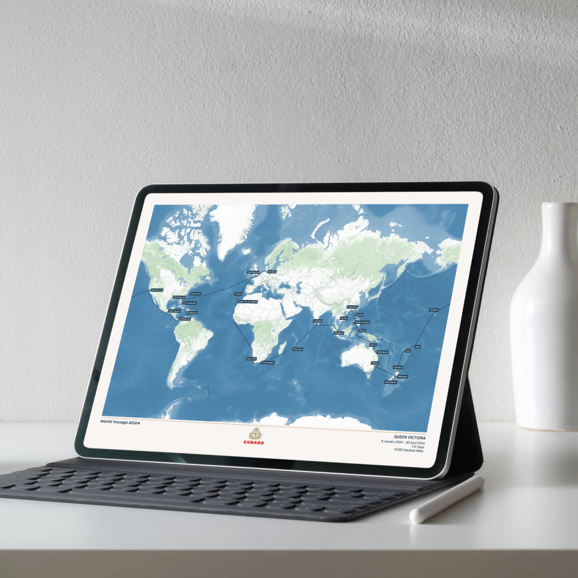 The Cunard Digital Cruise Map - Image 6