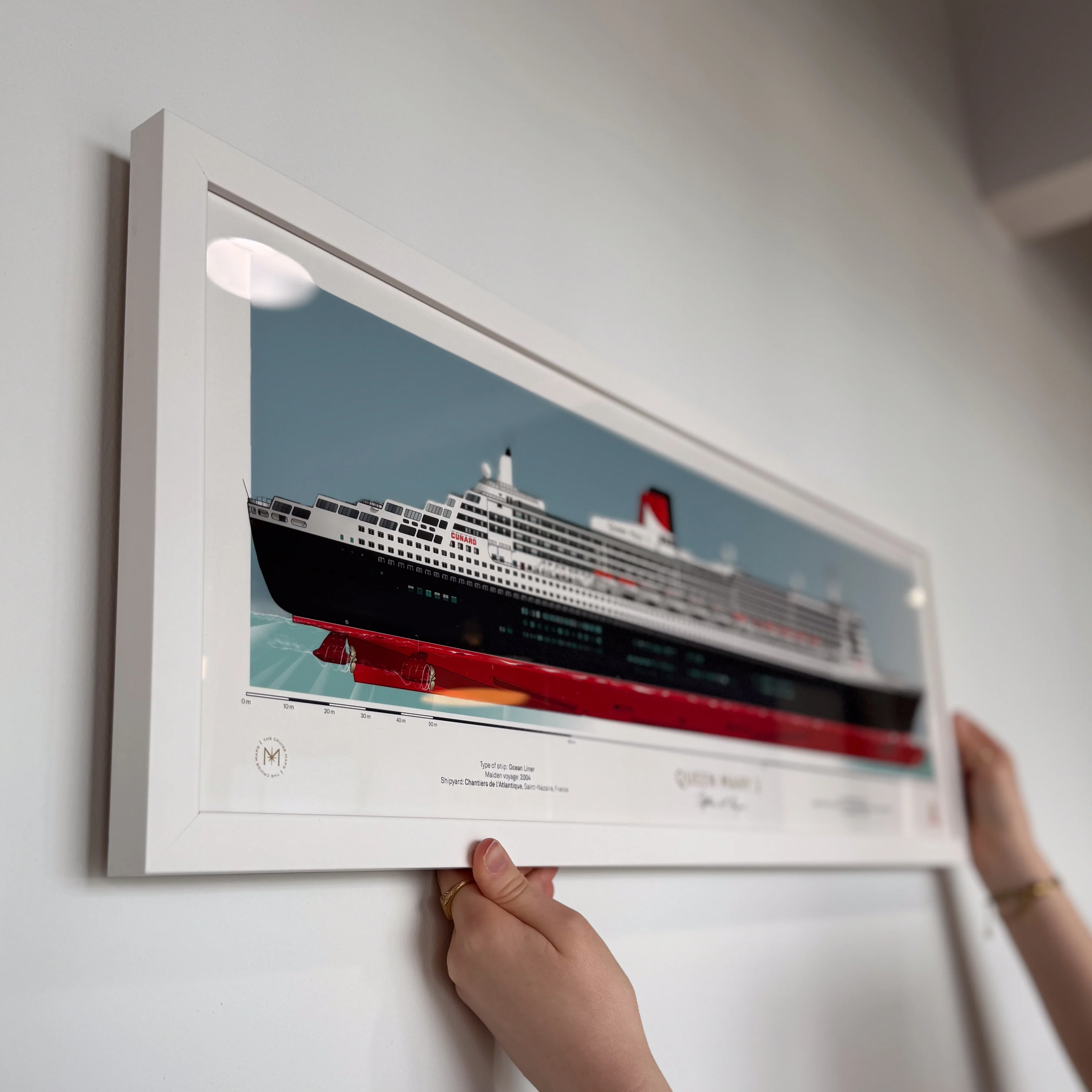 Queen Mary 2 Scale Ship Portrait - Image 10