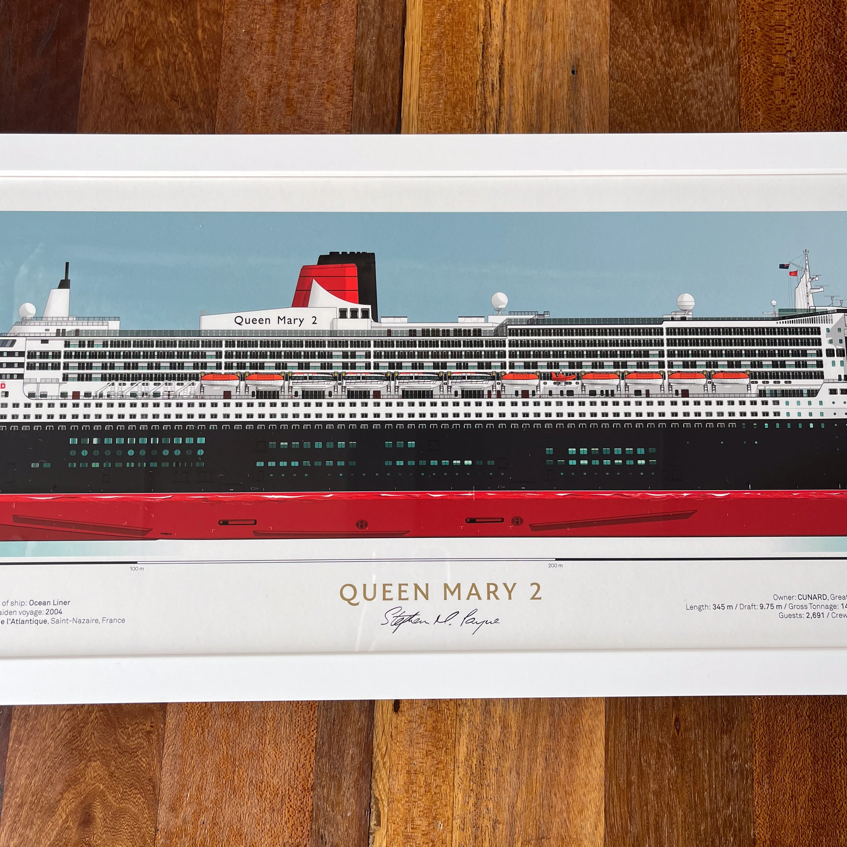 Queen Mary 2 Scale Ship Portrait - Image 4
