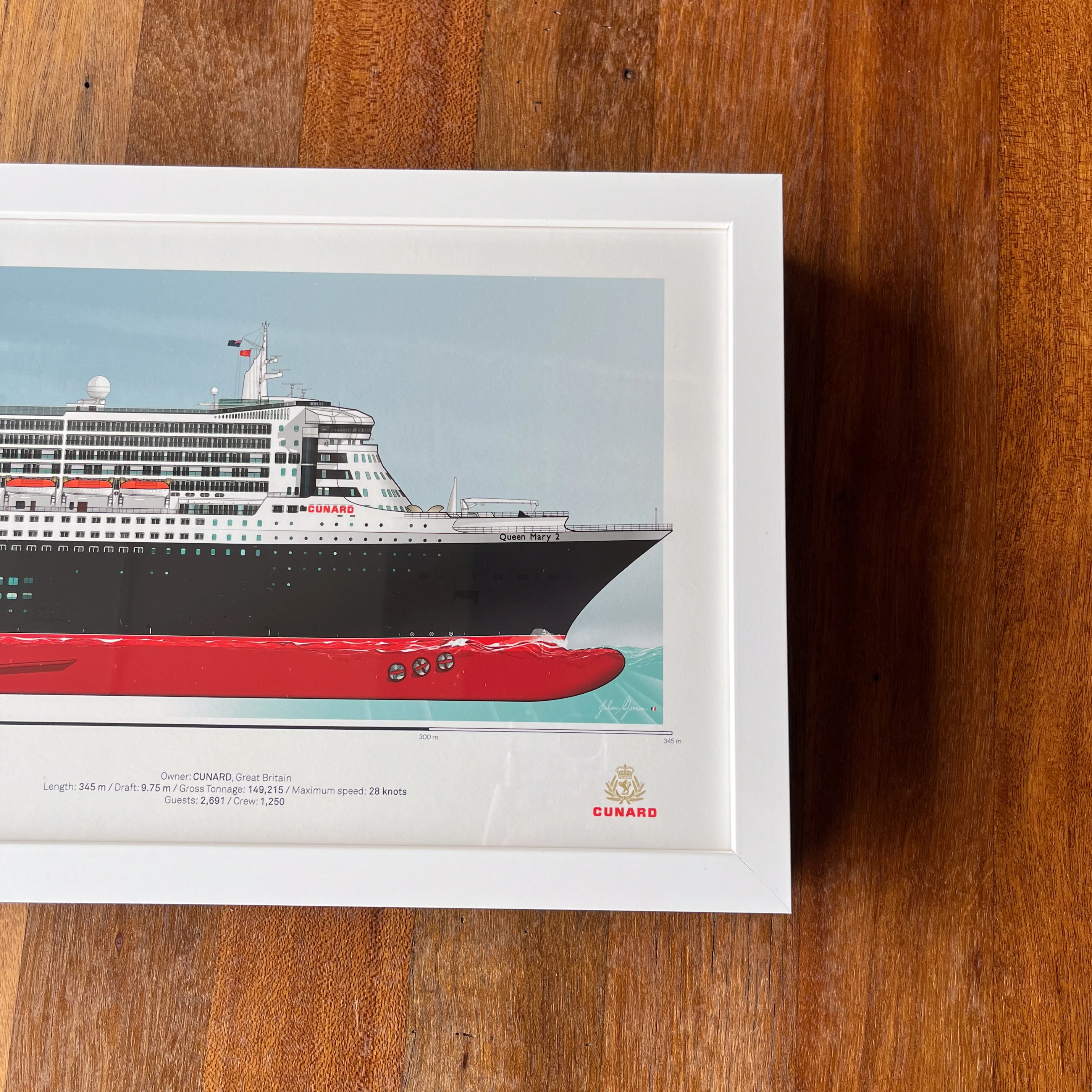 Queen Mary 2 Scale Ship Portrait - Image 5