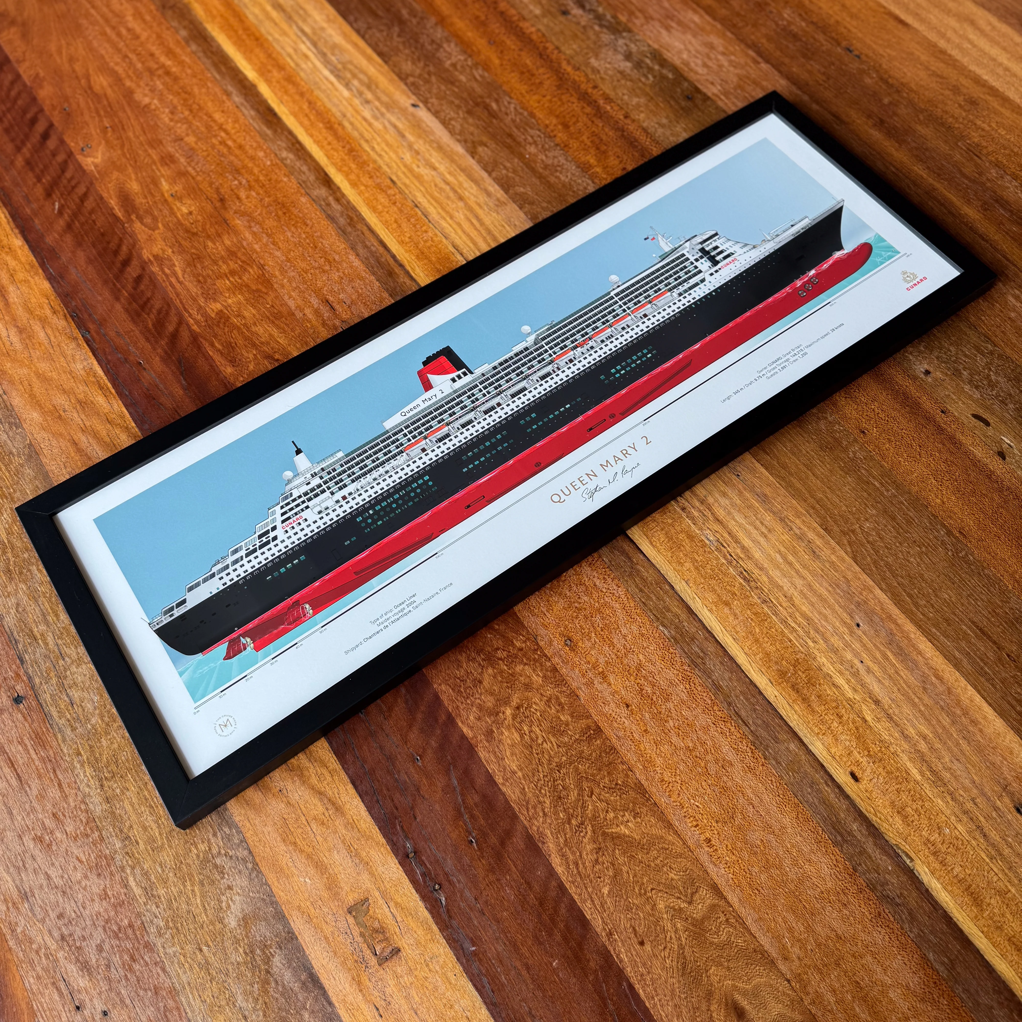 Queen Mary 2 Scale Ship Portrait - Image 9