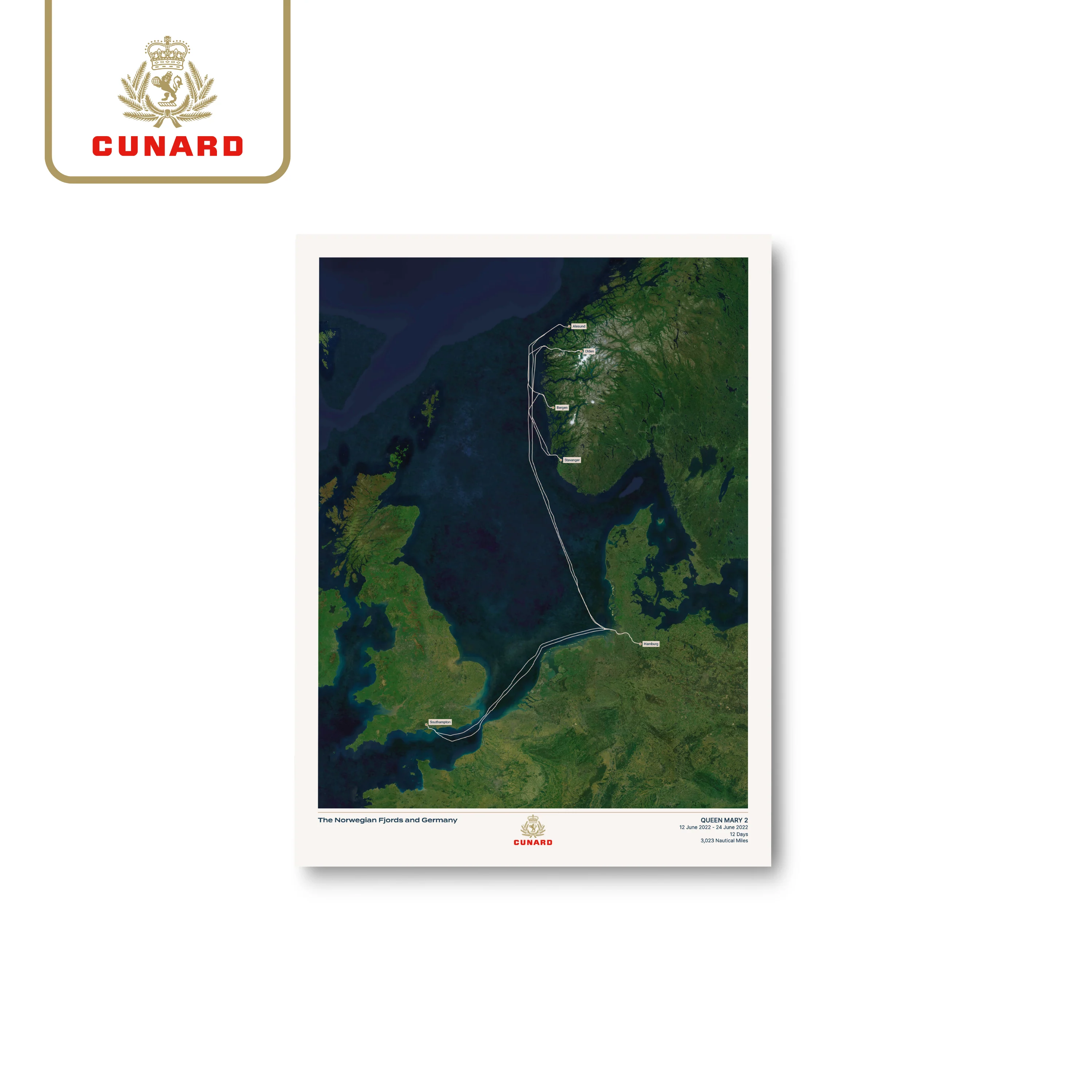 The Cunard Cruise Map - Satellite - Image 13