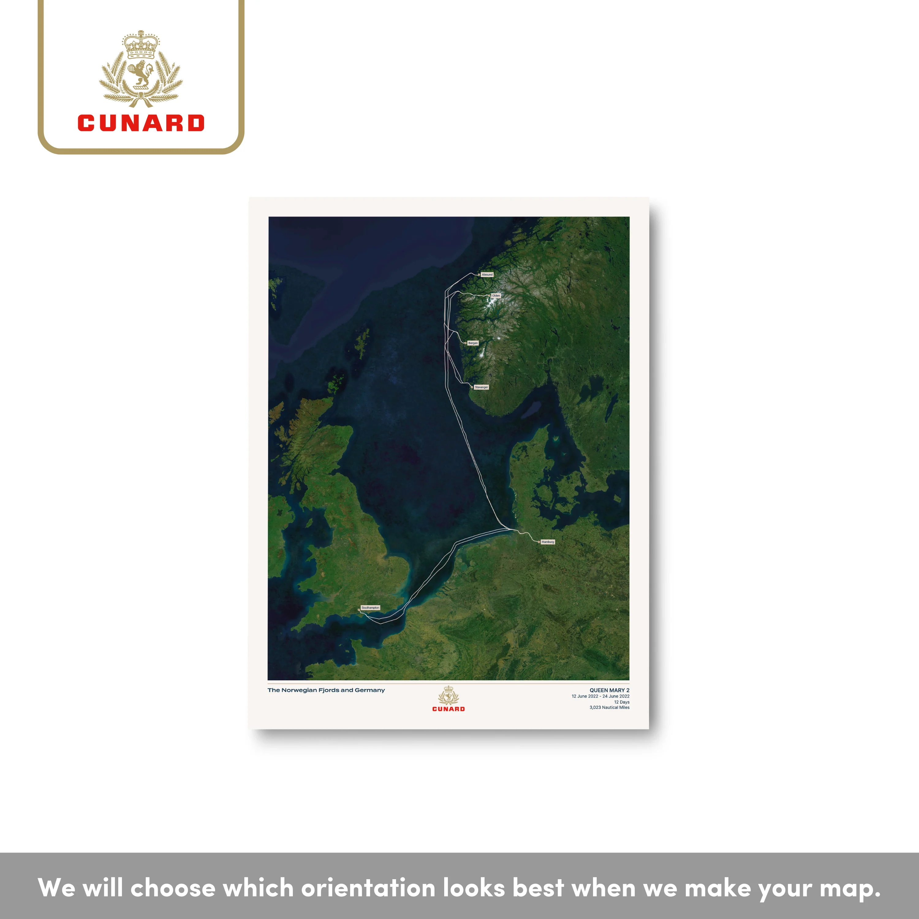 The Cunard Cruise Map - Satellite - Image 14