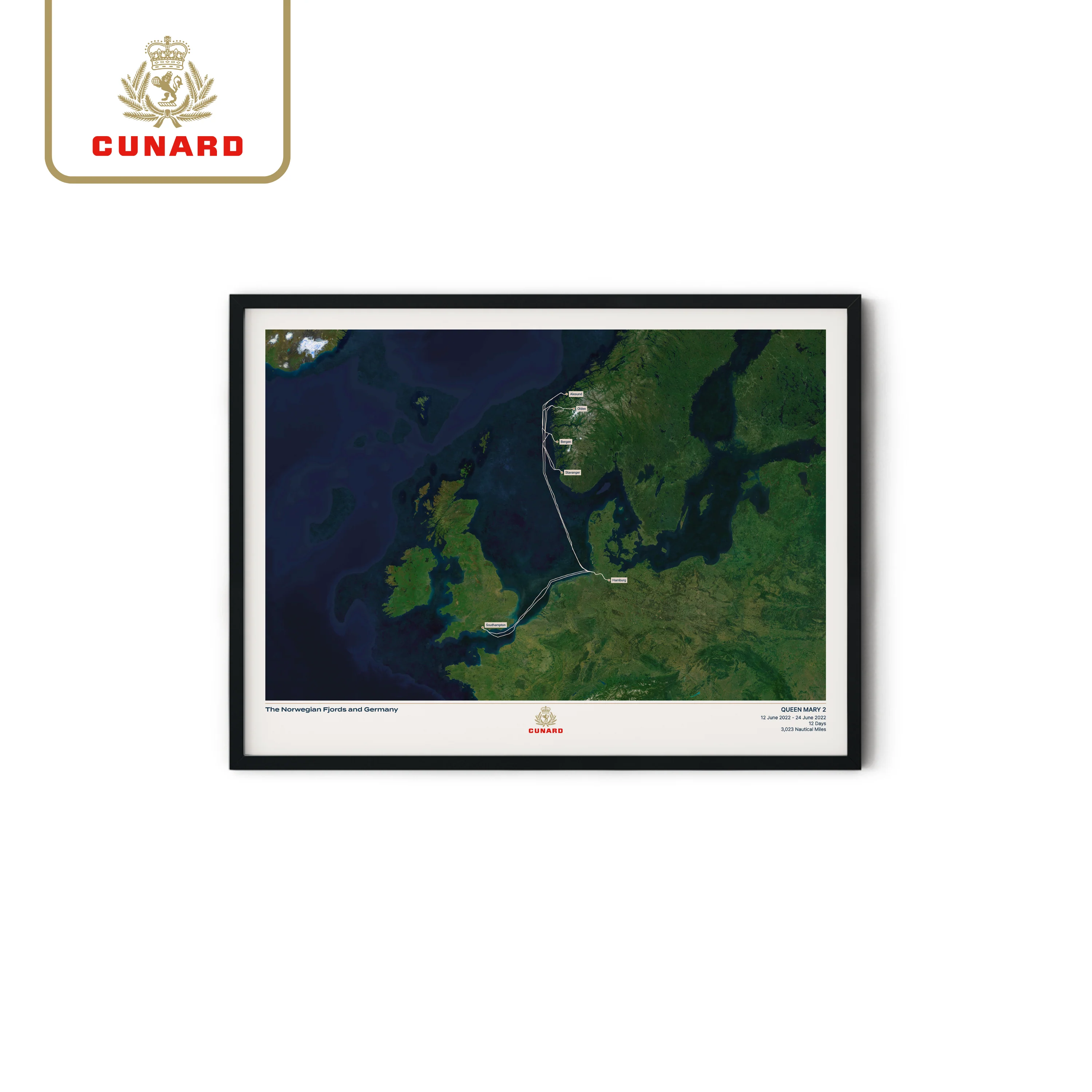 The Cunard Cruise Map - Satellite - Image 15