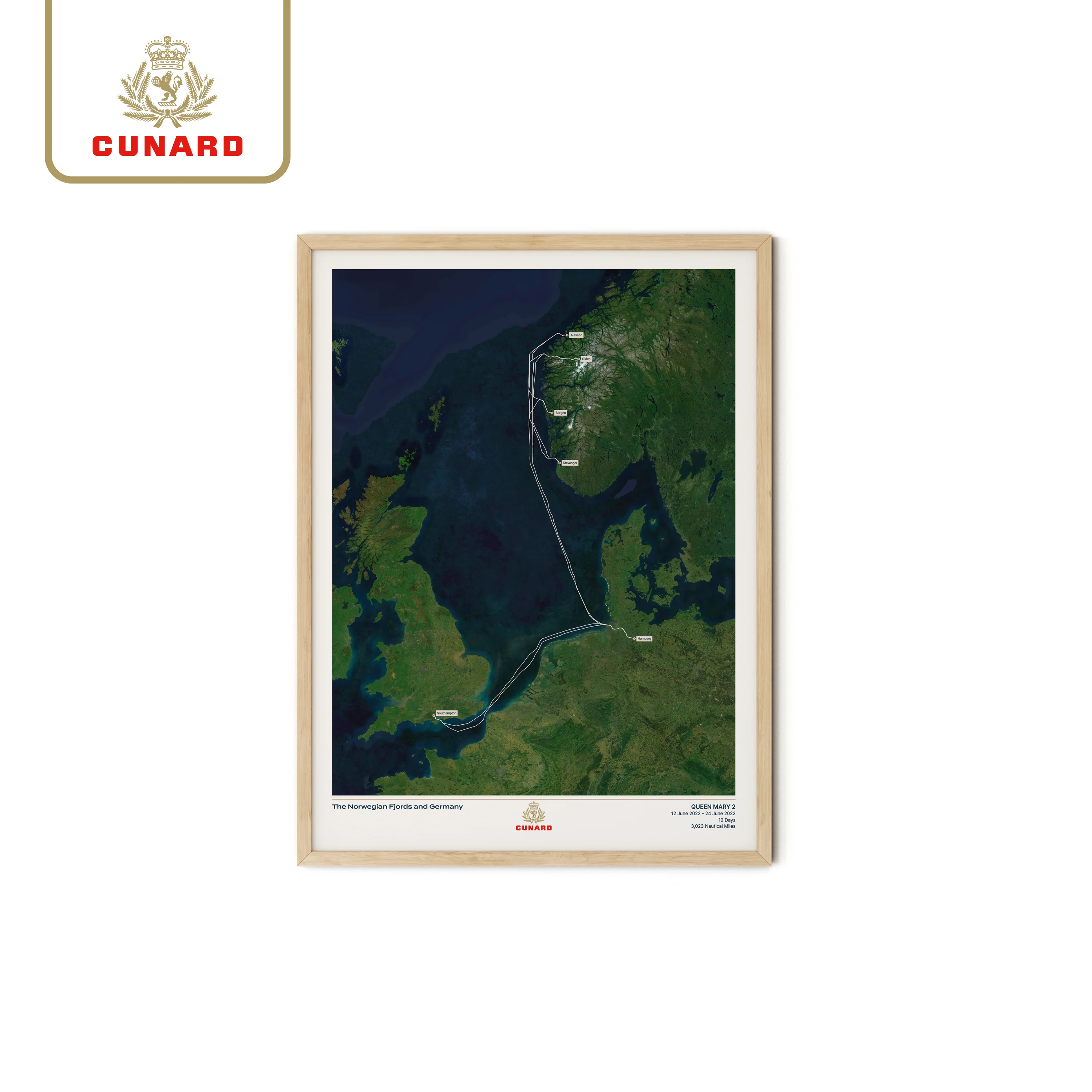 The Cunard Cruise Map - Satellite - Image 19