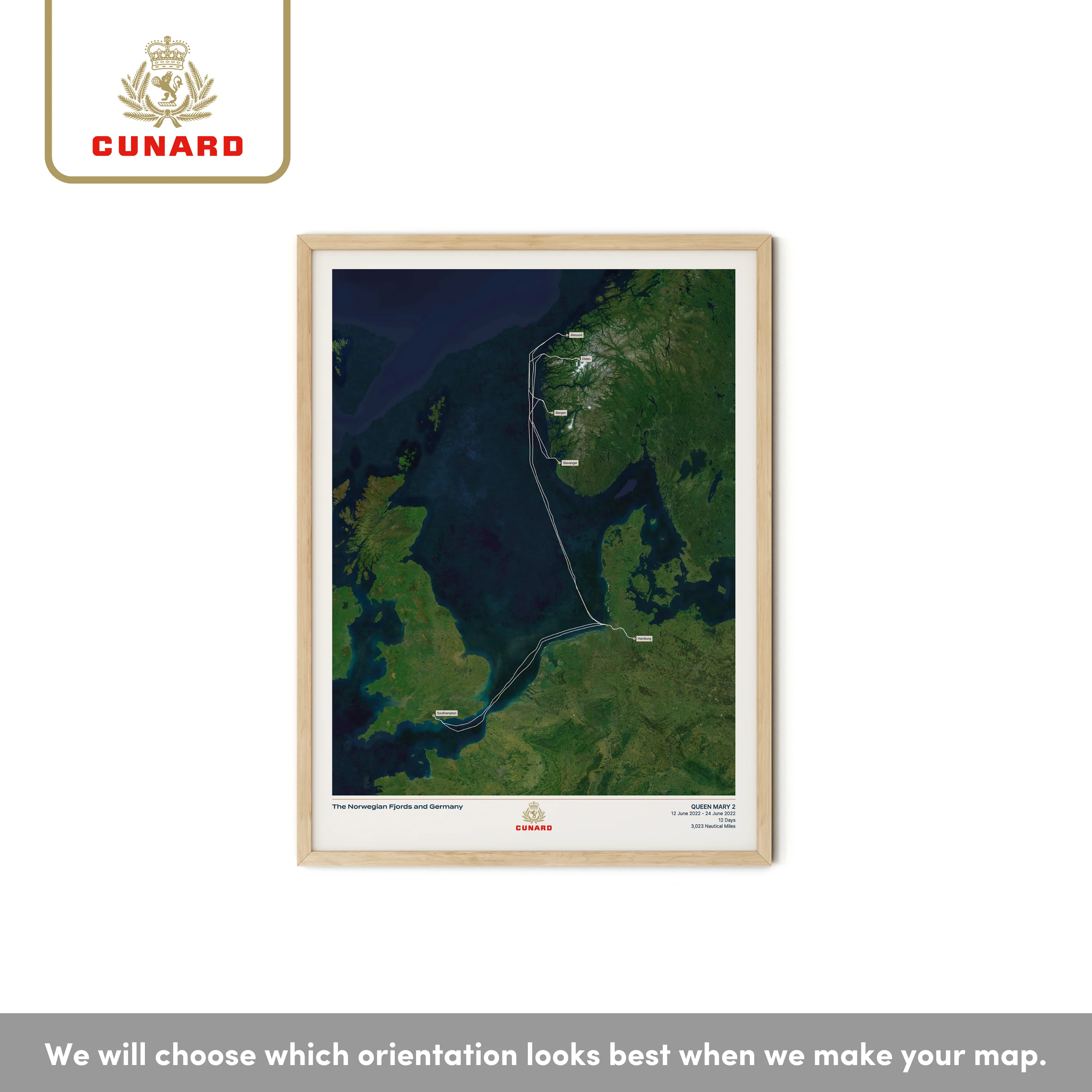 The Cunard Cruise Map - Satellite - Image 20