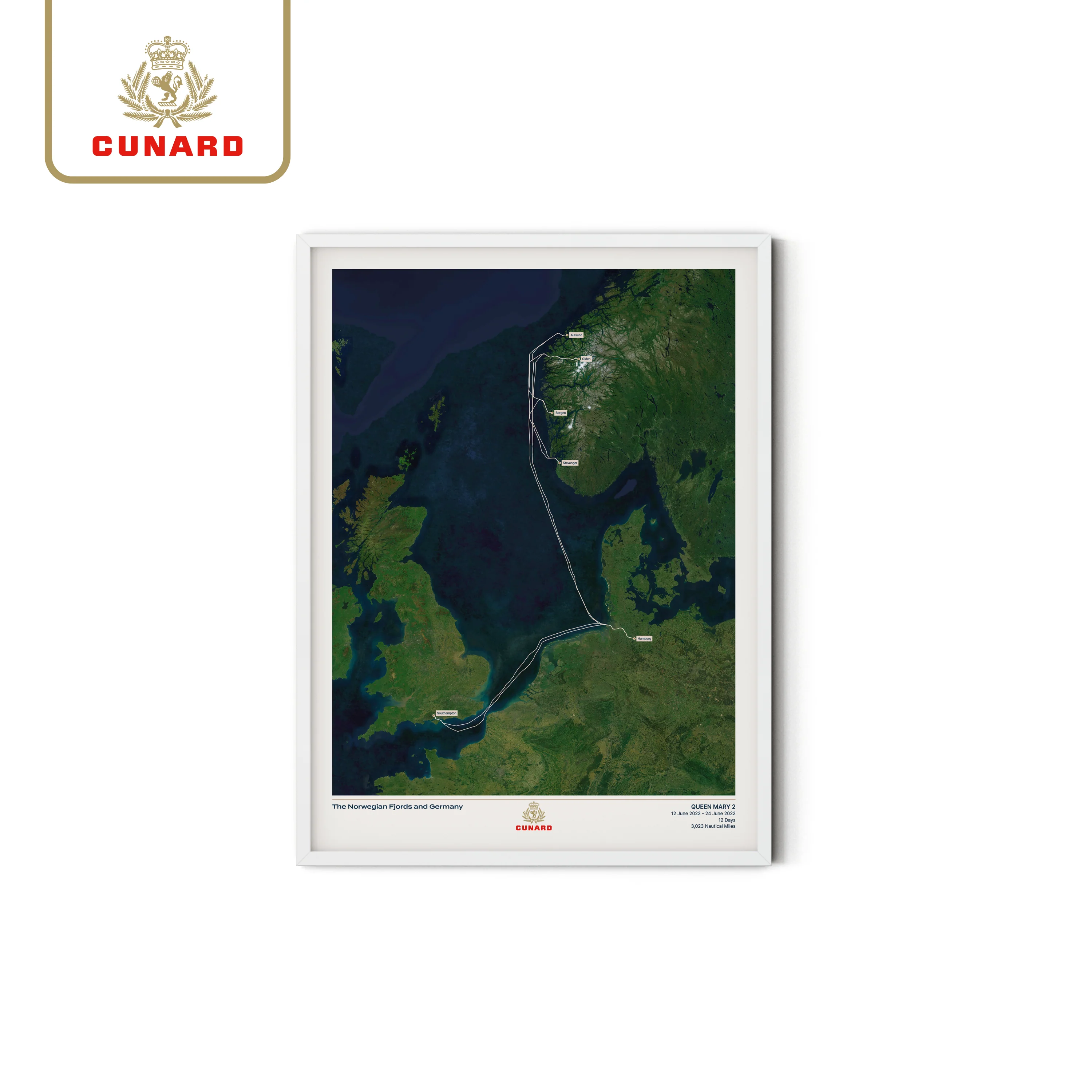 The Cunard Cruise Map - Satellite - Image 22