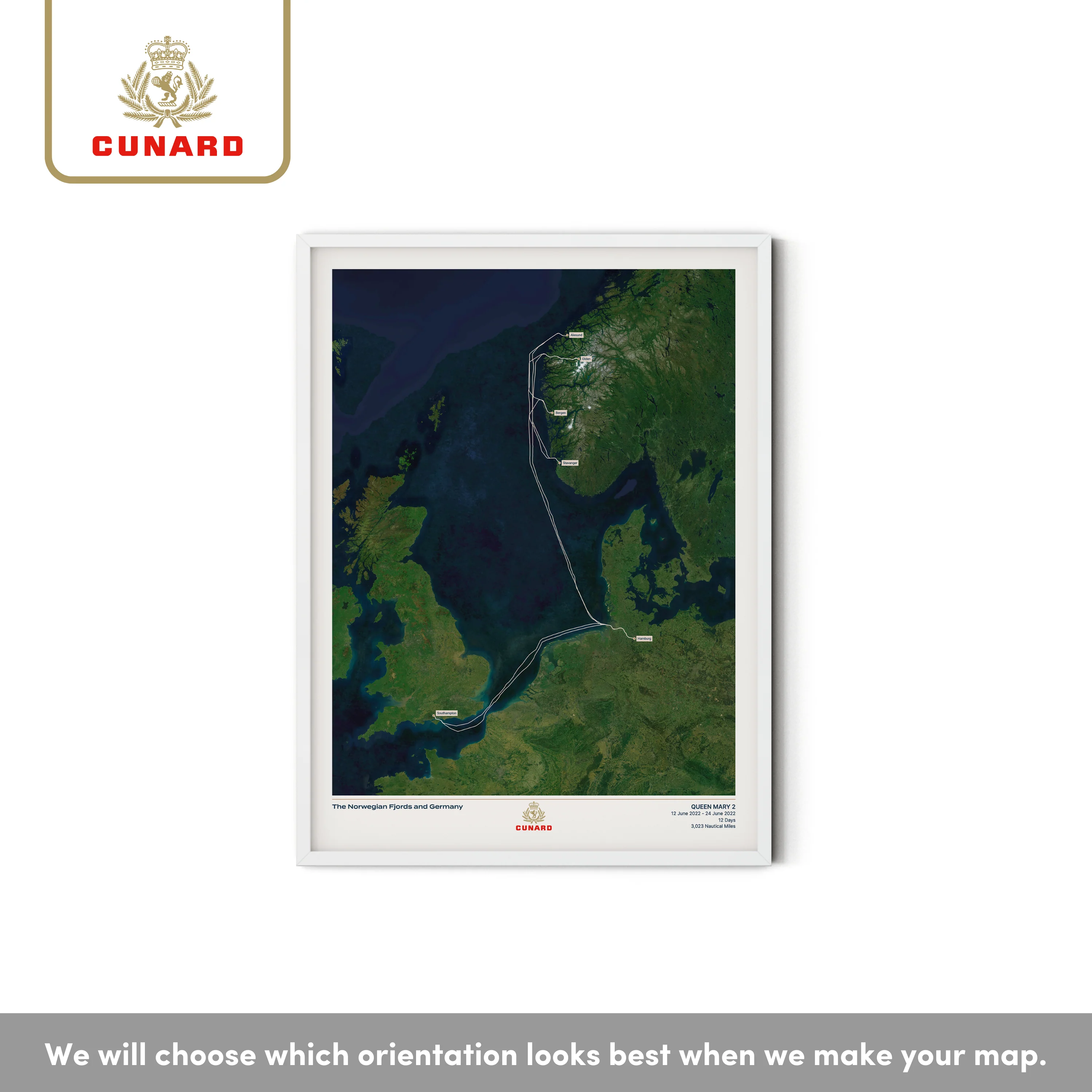 The Cunard Cruise Map - Satellite - Image 23