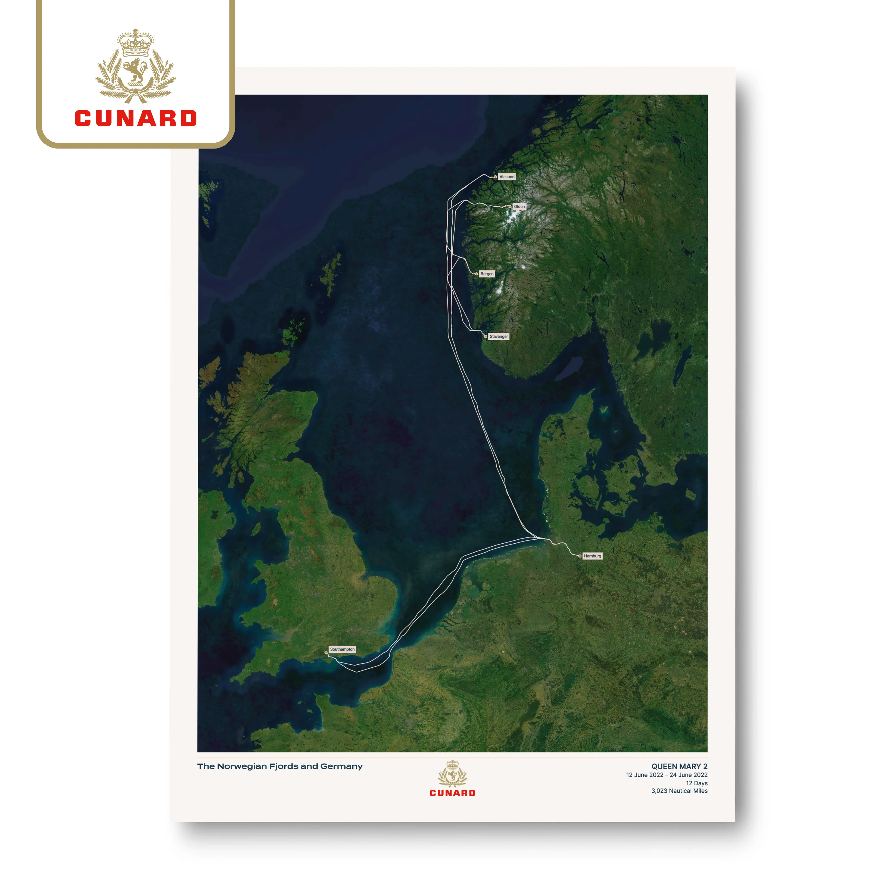 The Cunard Cruise Map - Satellite - Image 25