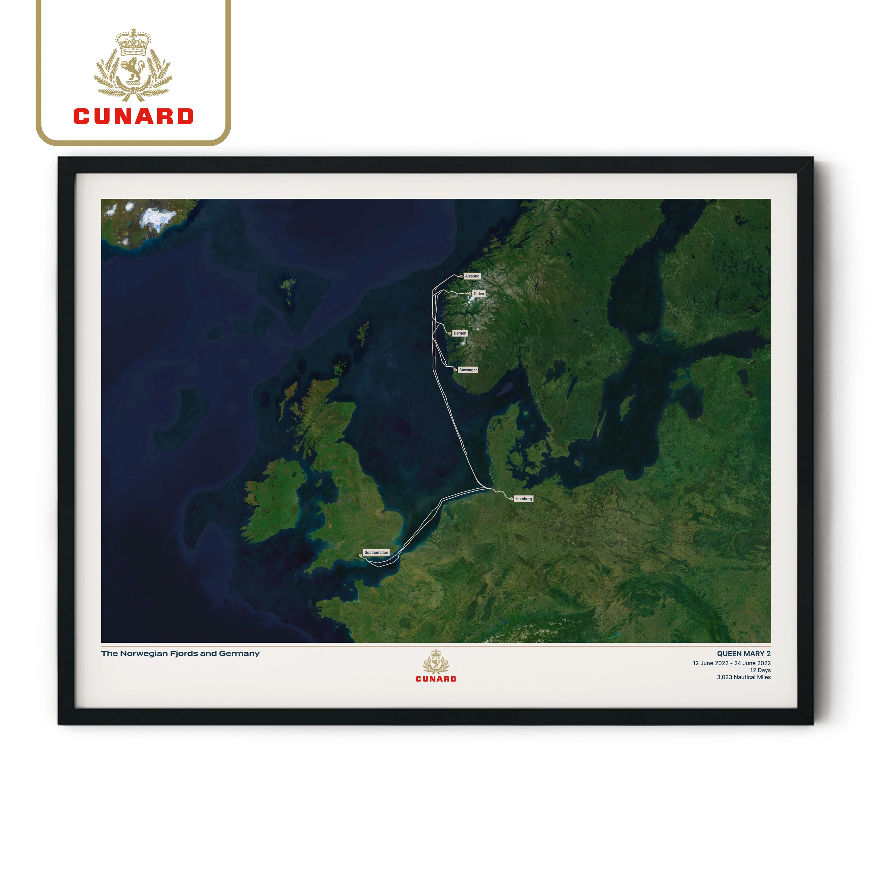 The Cunard Cruise Map - Satellite - Image 27