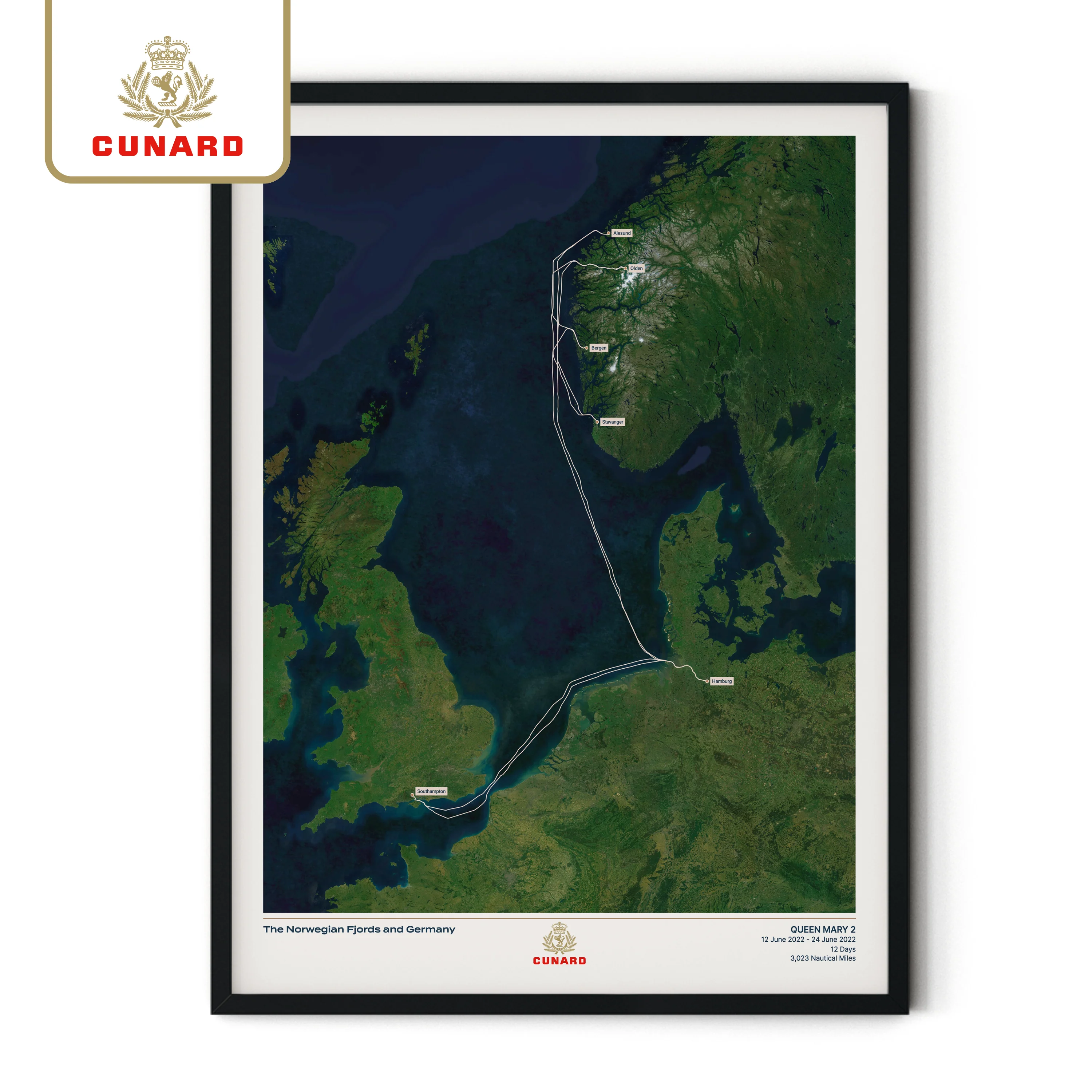 The Cunard Cruise Map - Satellite - Image 28