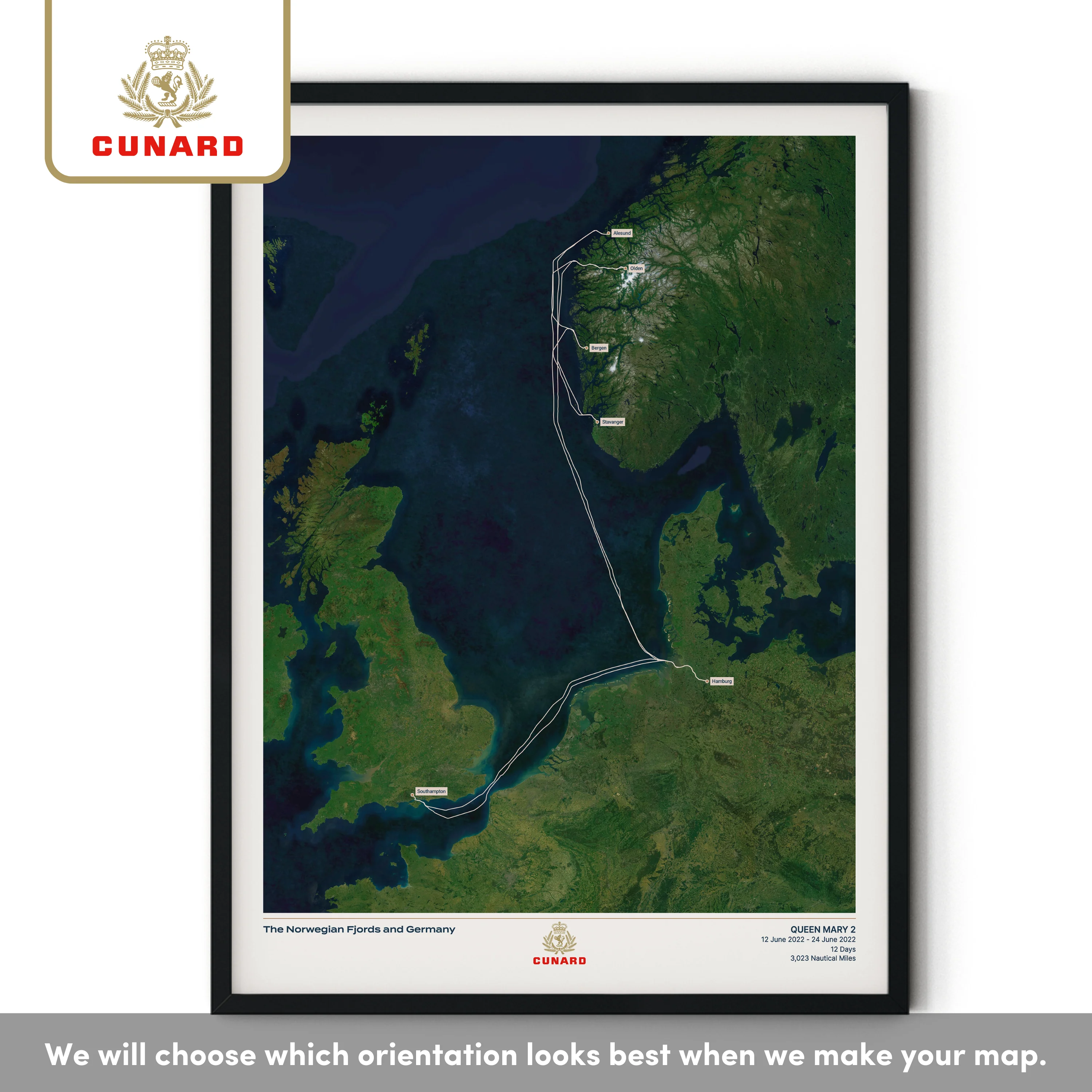 The Cunard Cruise Map - Satellite - Image 29