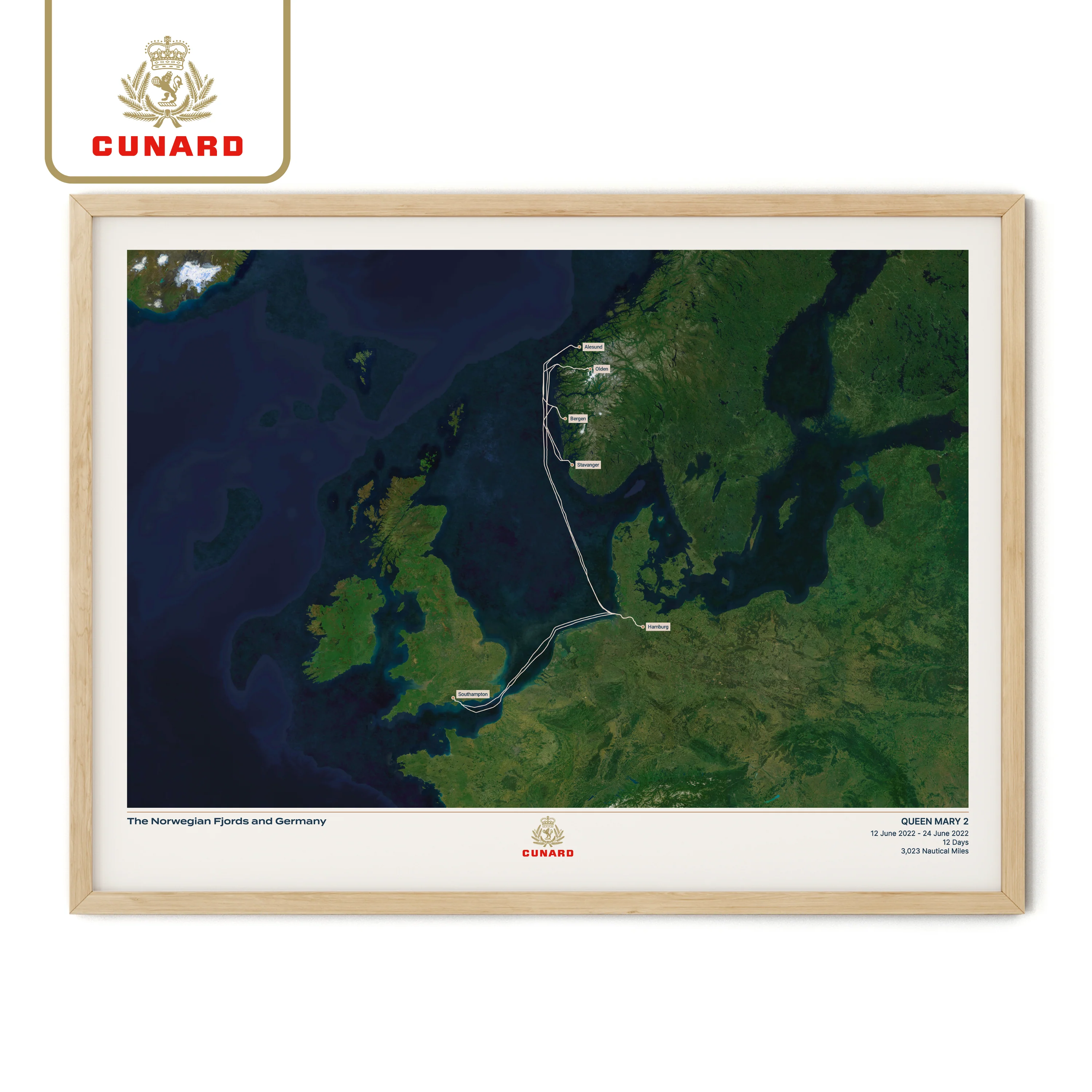 The Cunard Cruise Map - Satellite - Image 30