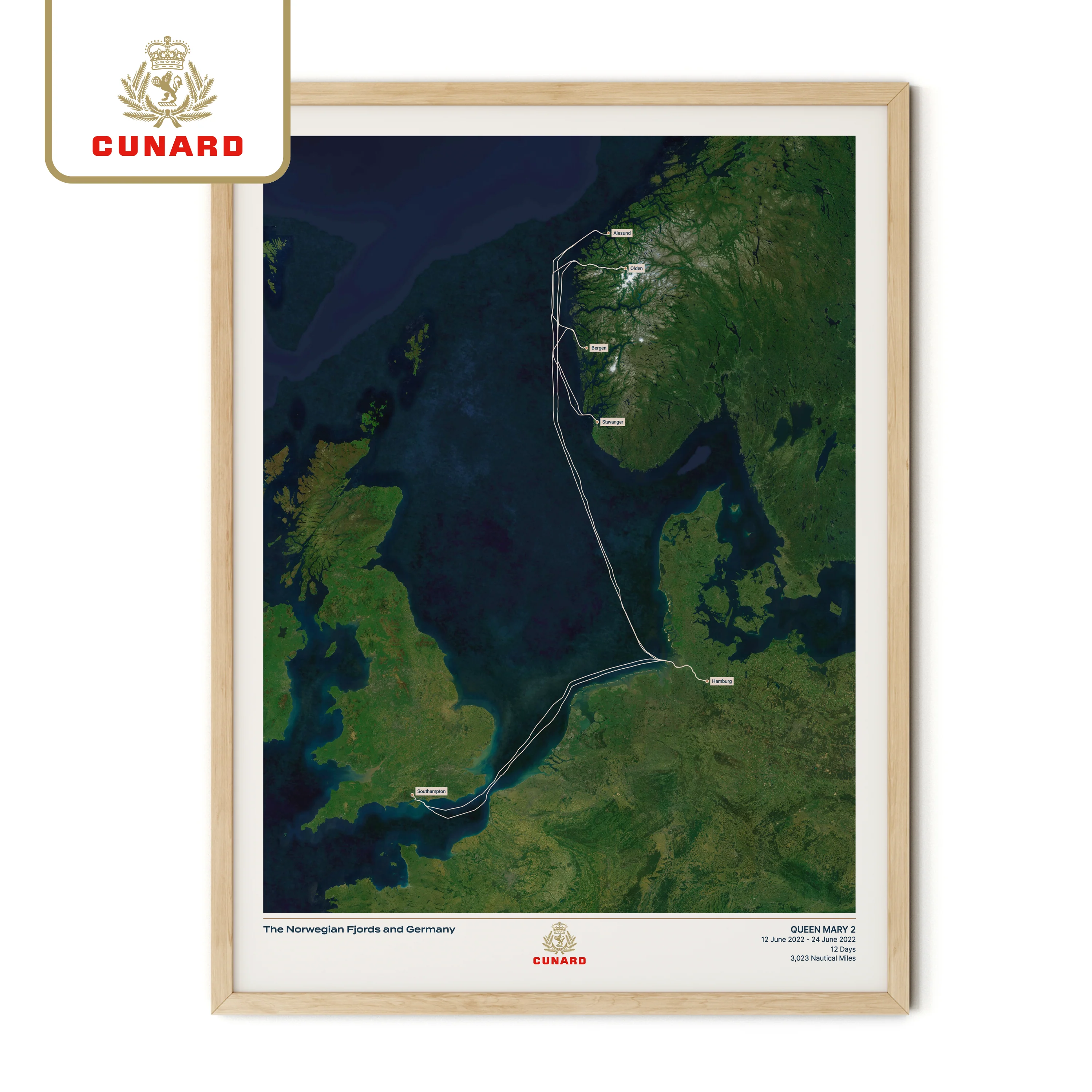 The Cunard Cruise Map - Satellite - Image 31