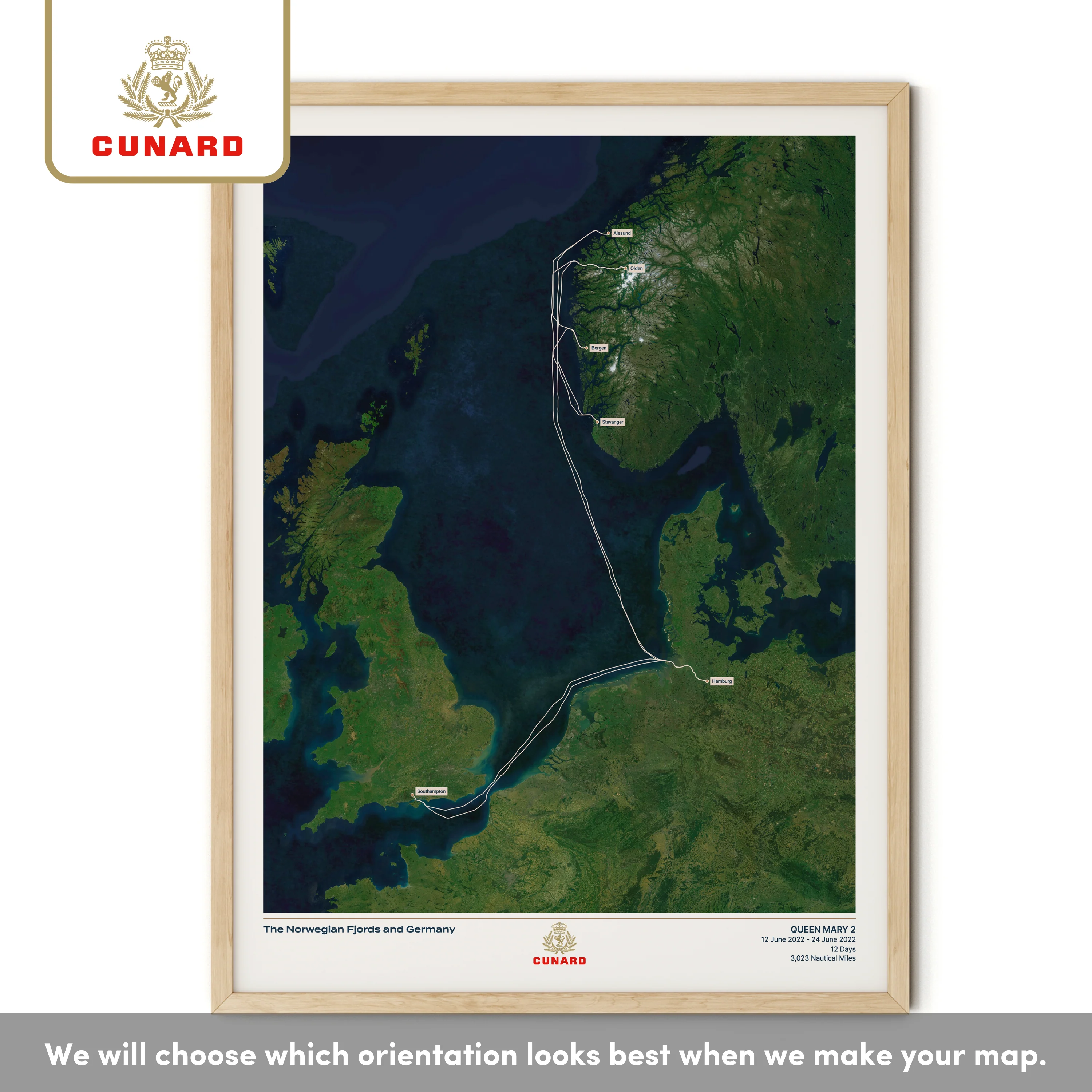 The Cunard Cruise Map - Satellite - Image 32