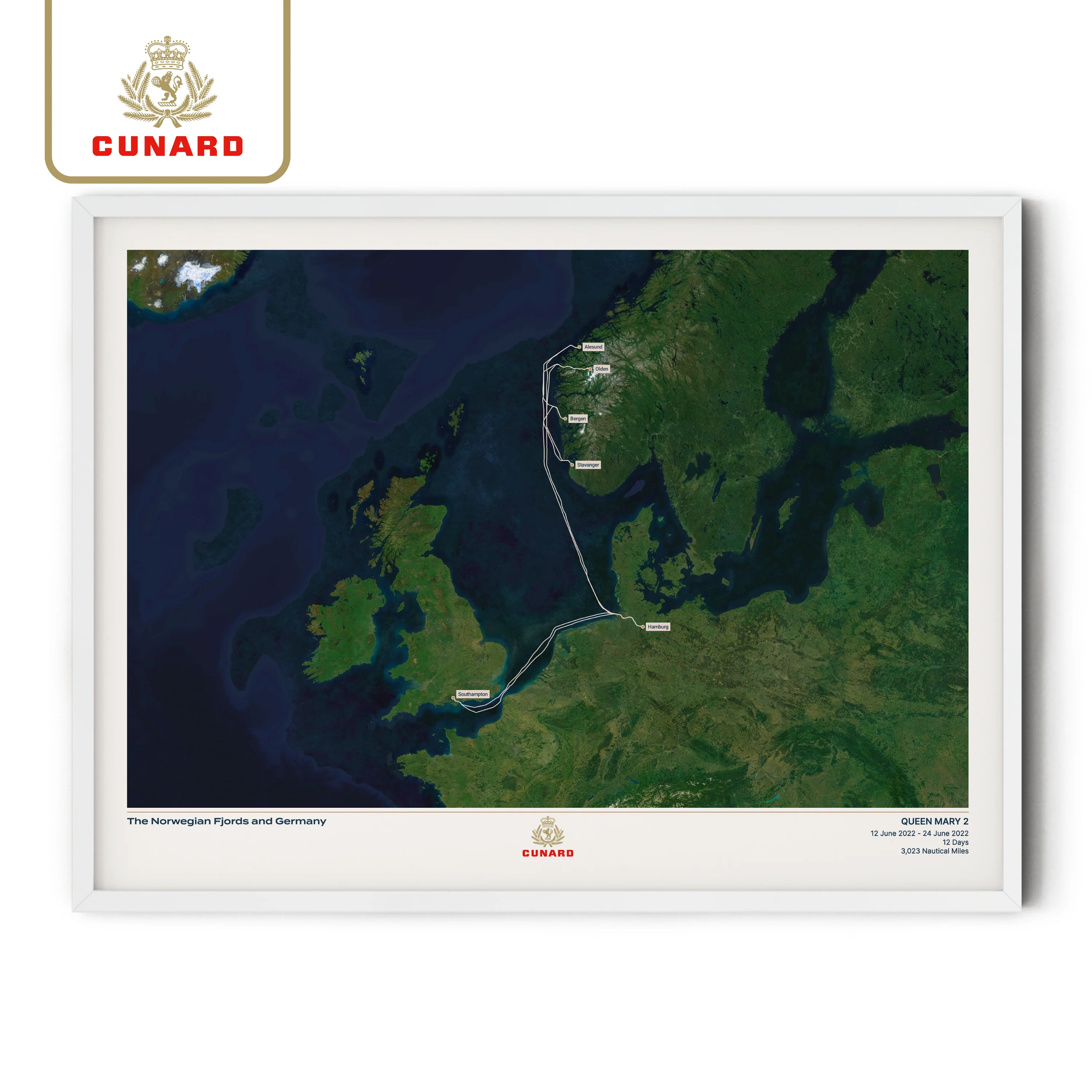 The Cunard Cruise Map - Satellite - Image 33