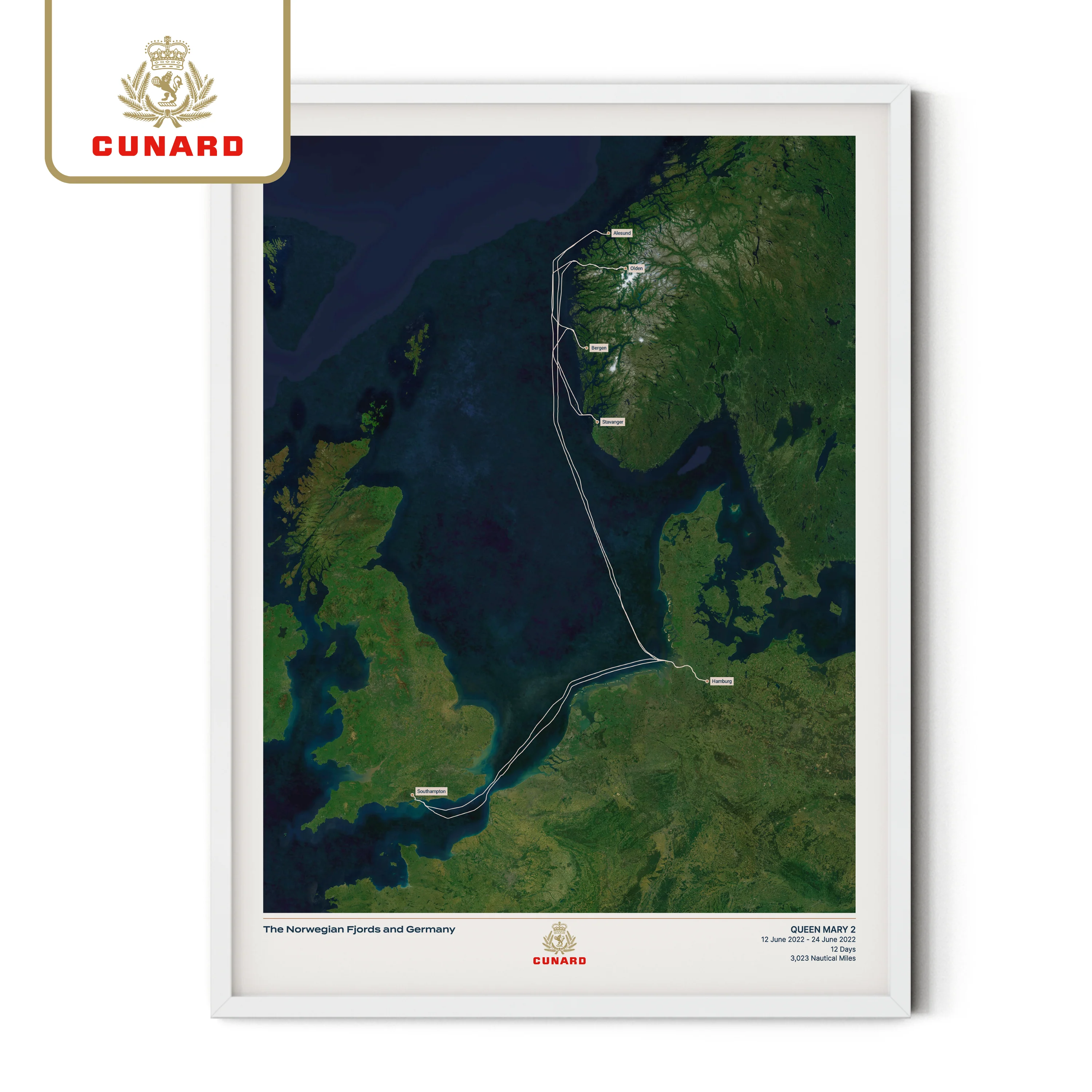 The Cunard Cruise Map - Satellite - Image 34