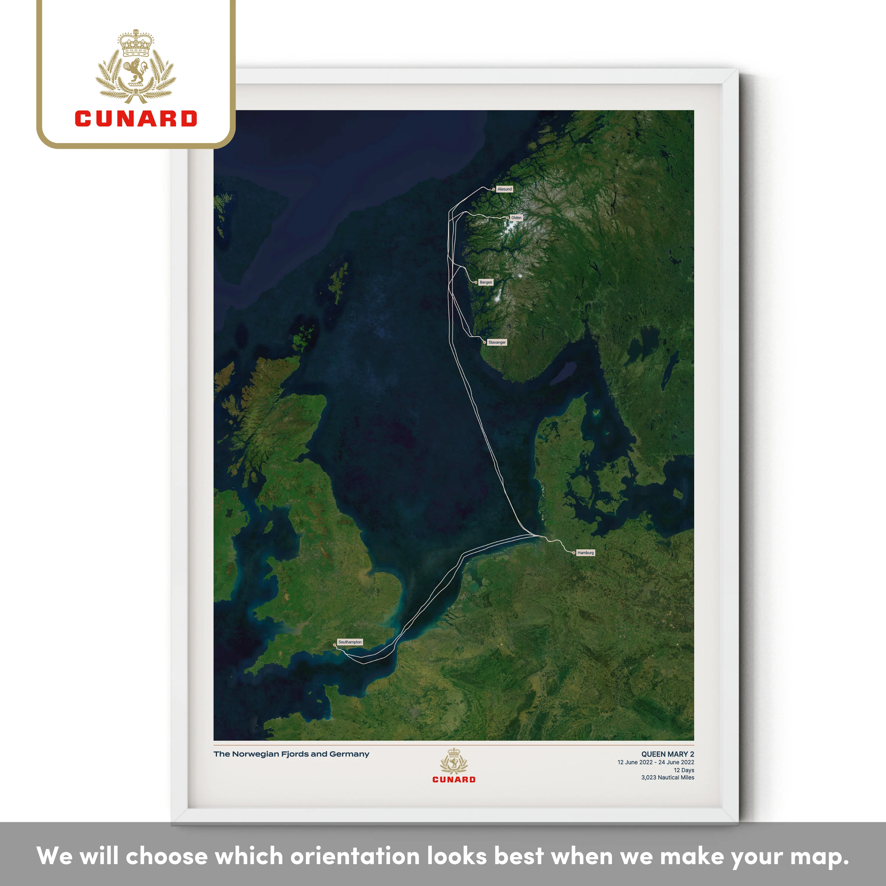 The Cunard Cruise Map - Satellite - Image 35