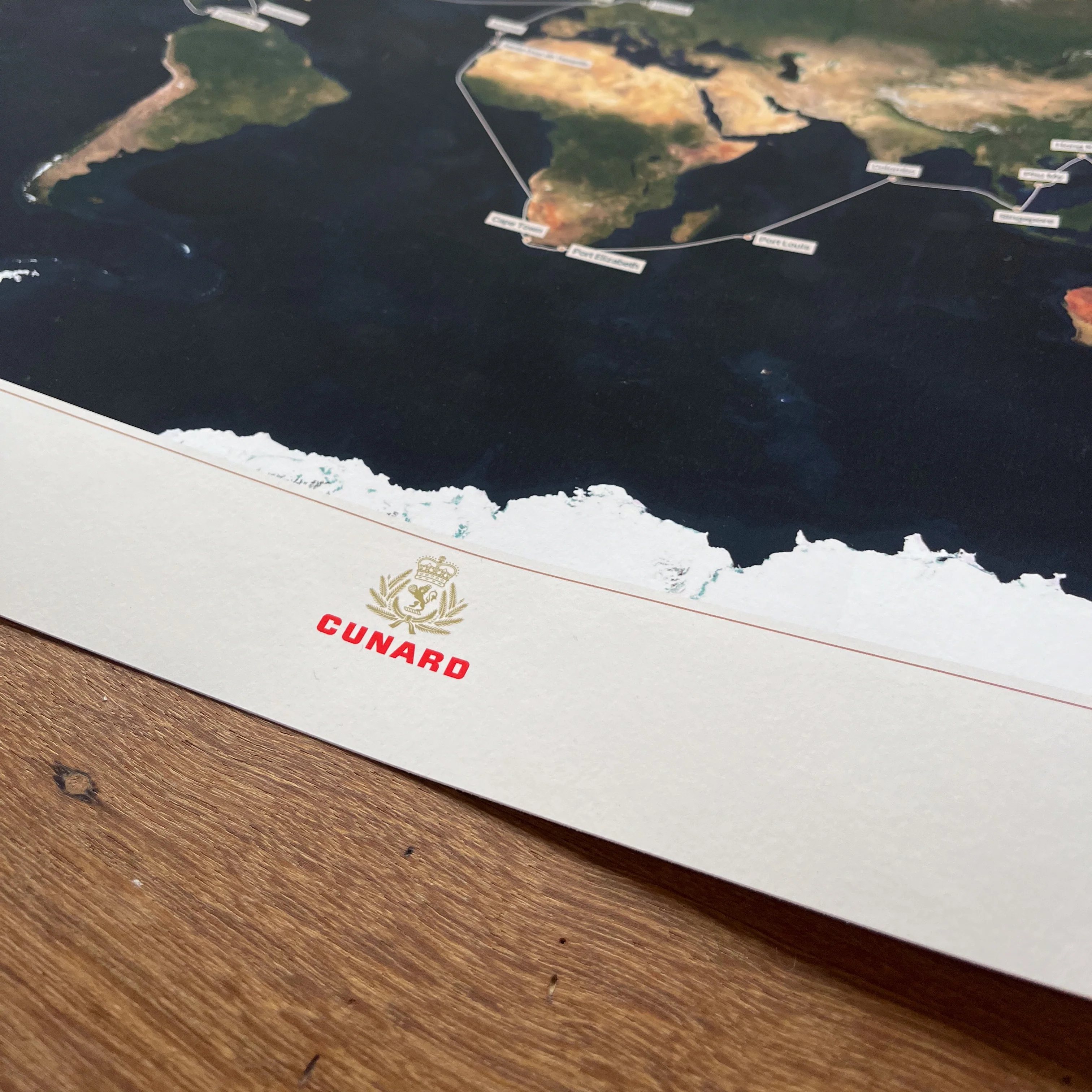 The Cunard Cruise Map - Satellite - Image 8