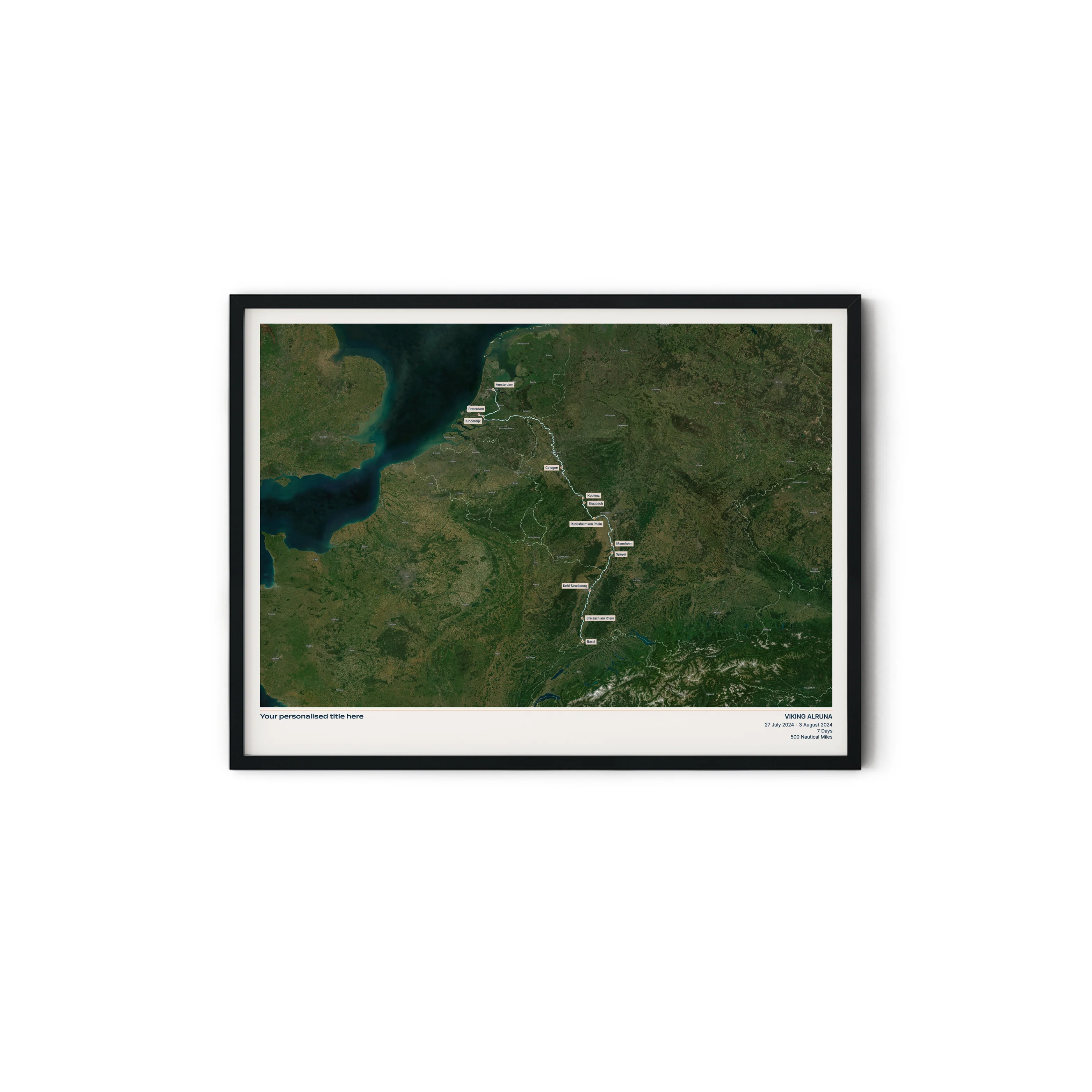 Custom River Cruise Map - Satellite - Image 16