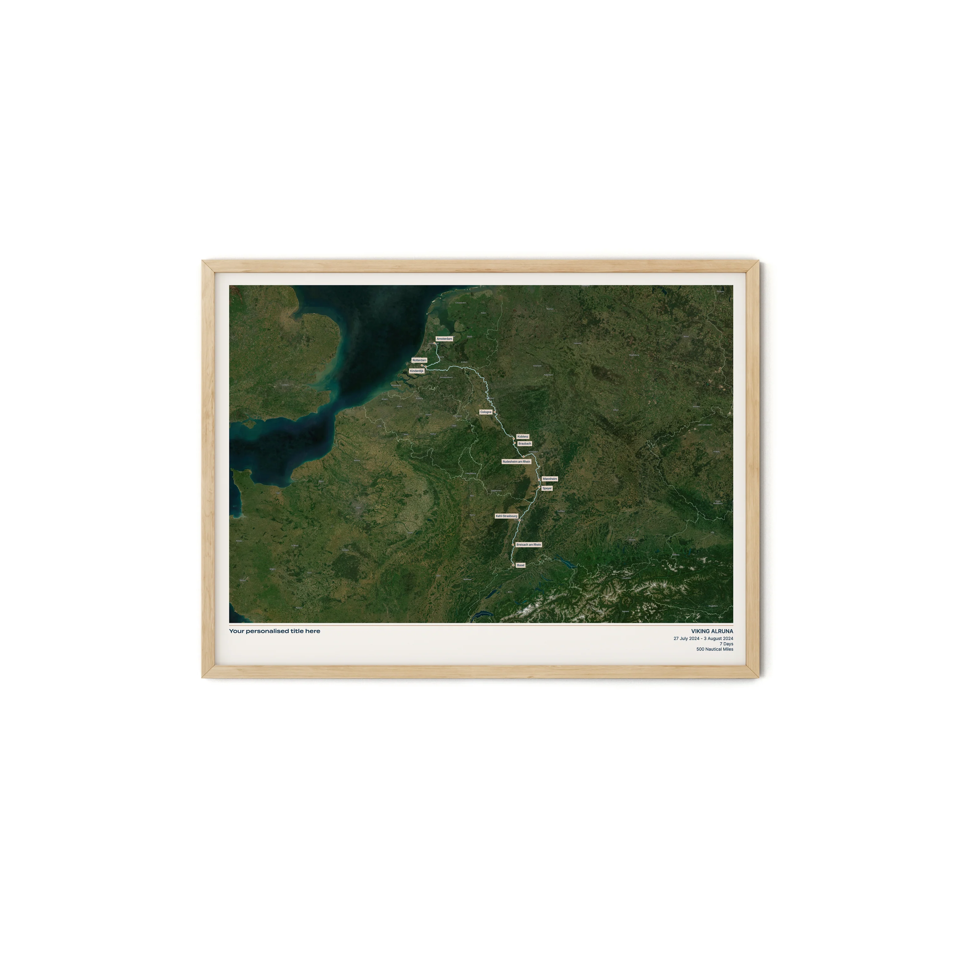 Custom River Cruise Map - Satellite - Image 17