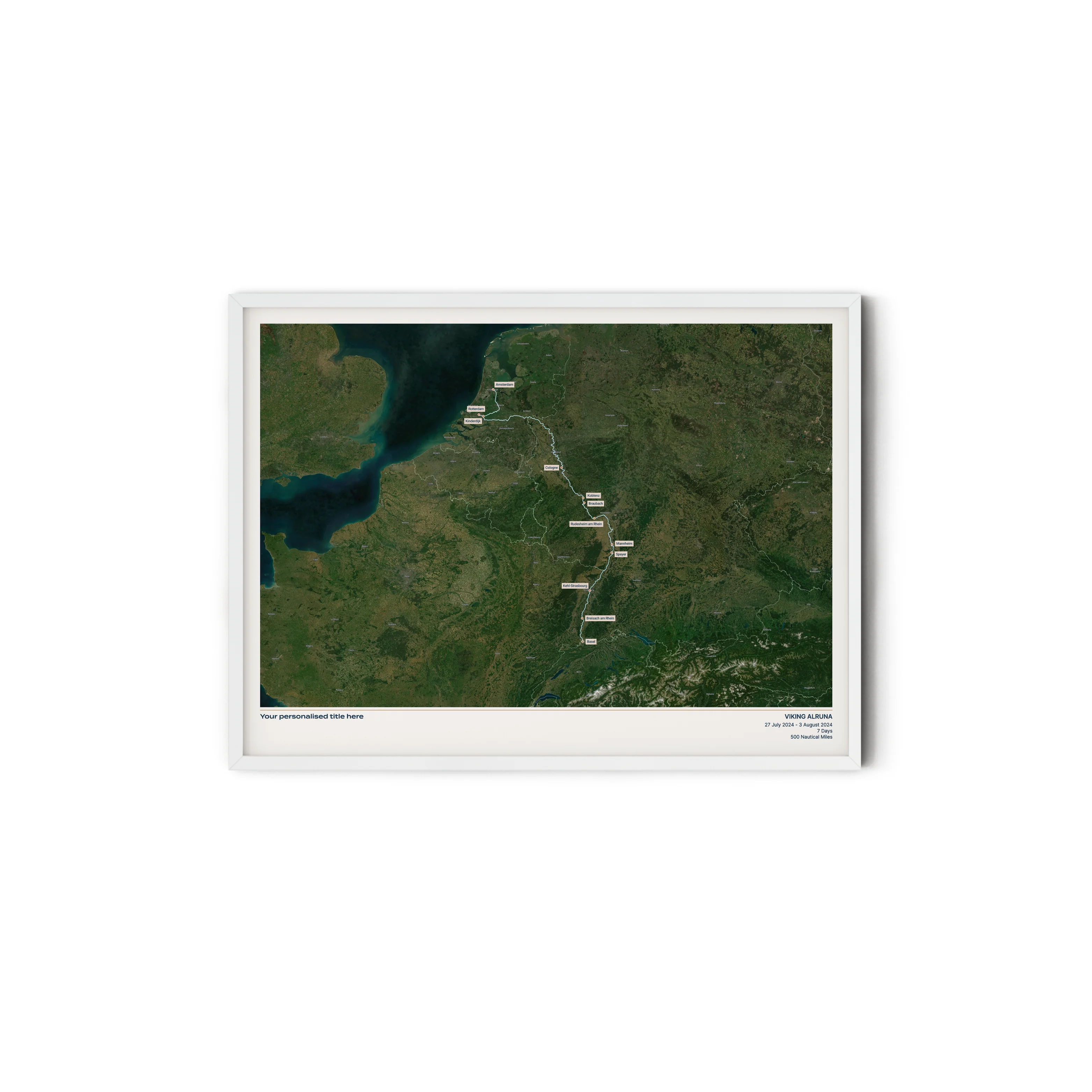 Custom River Cruise Map - Satellite - Image 18