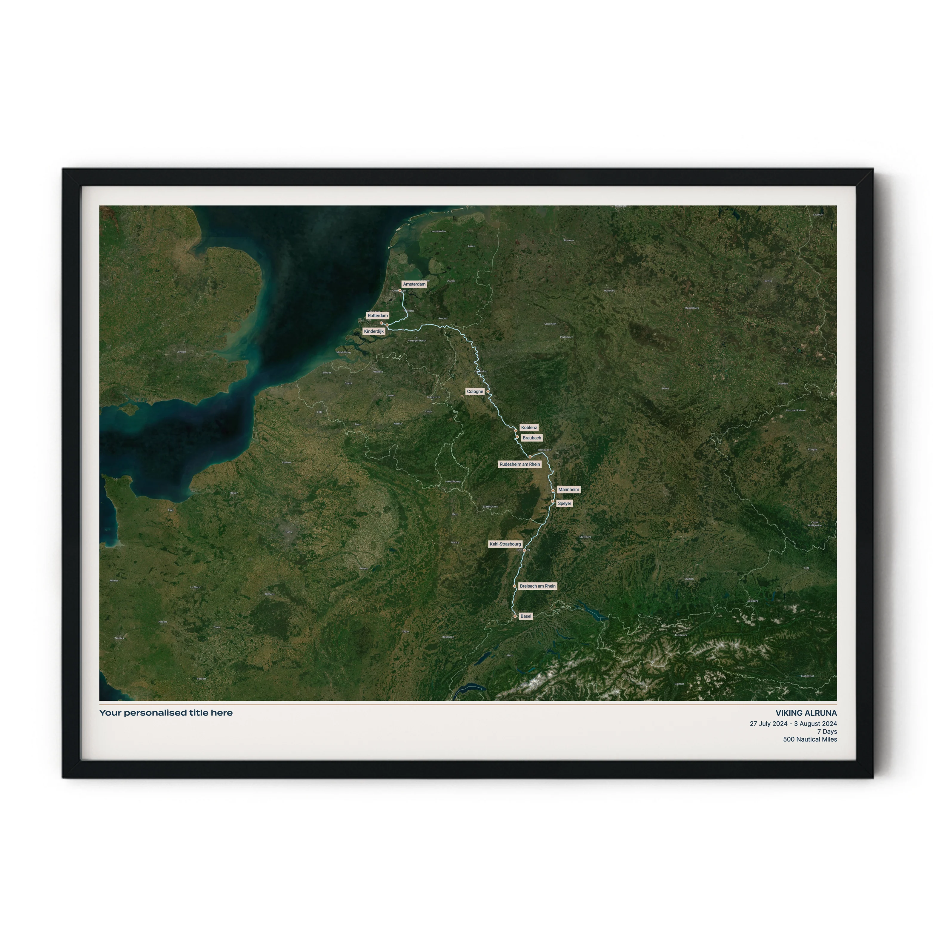 Custom River Cruise Map - Satellite - Image 20