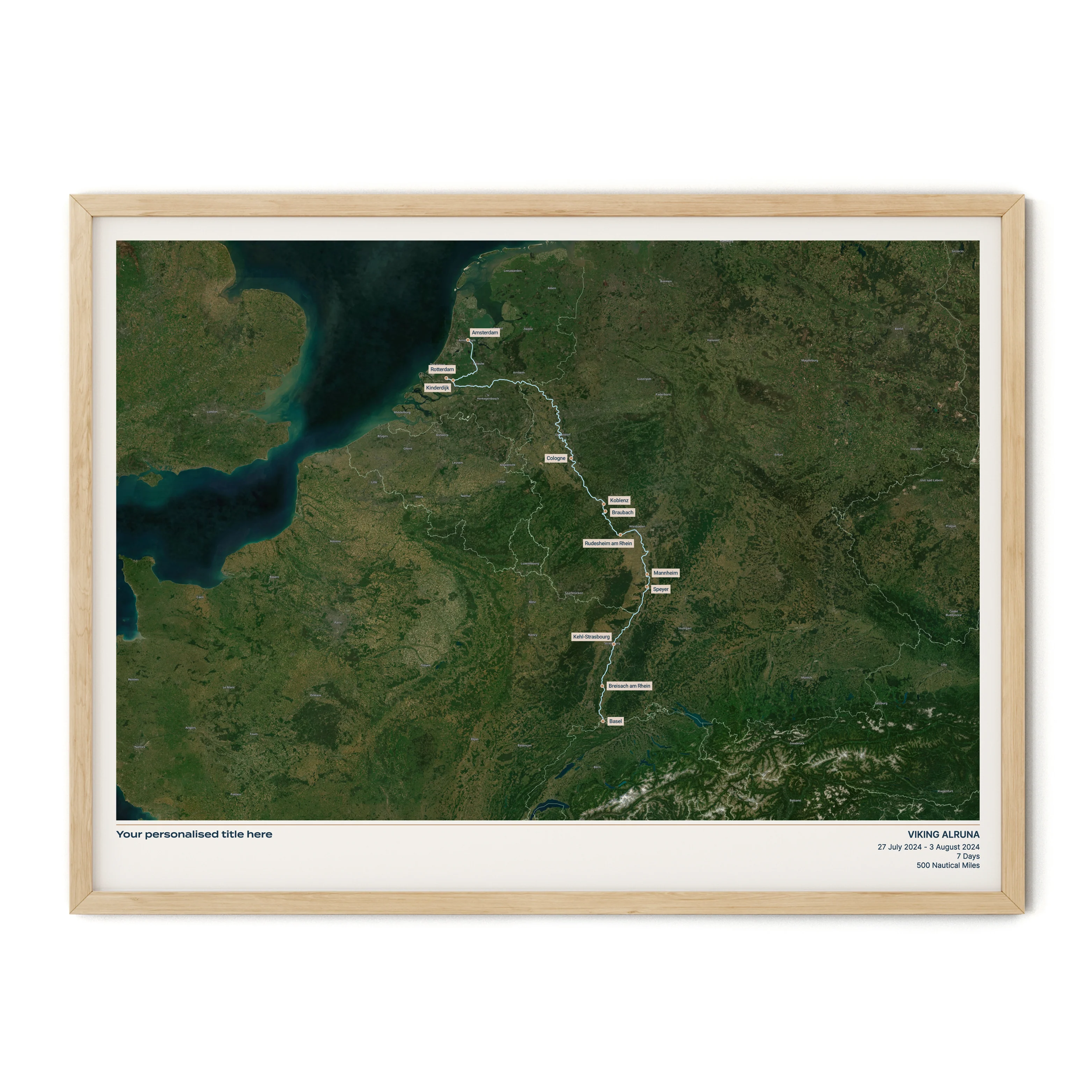 Custom River Cruise Map - Satellite - Image 21