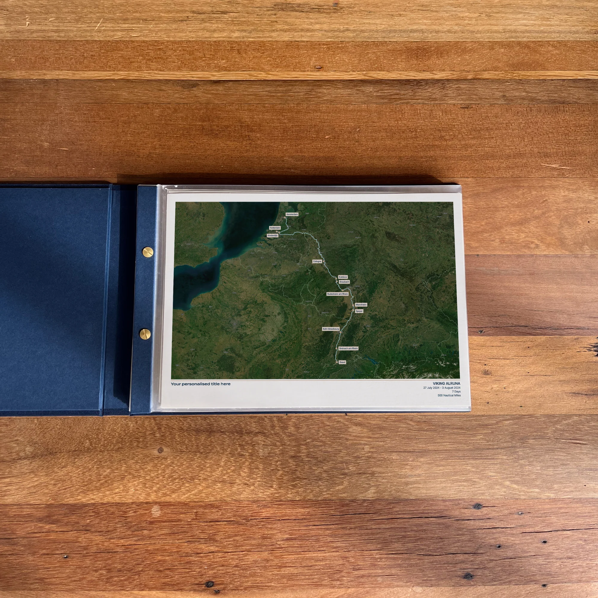 Custom River Cruise Map - Satellite - Image 23