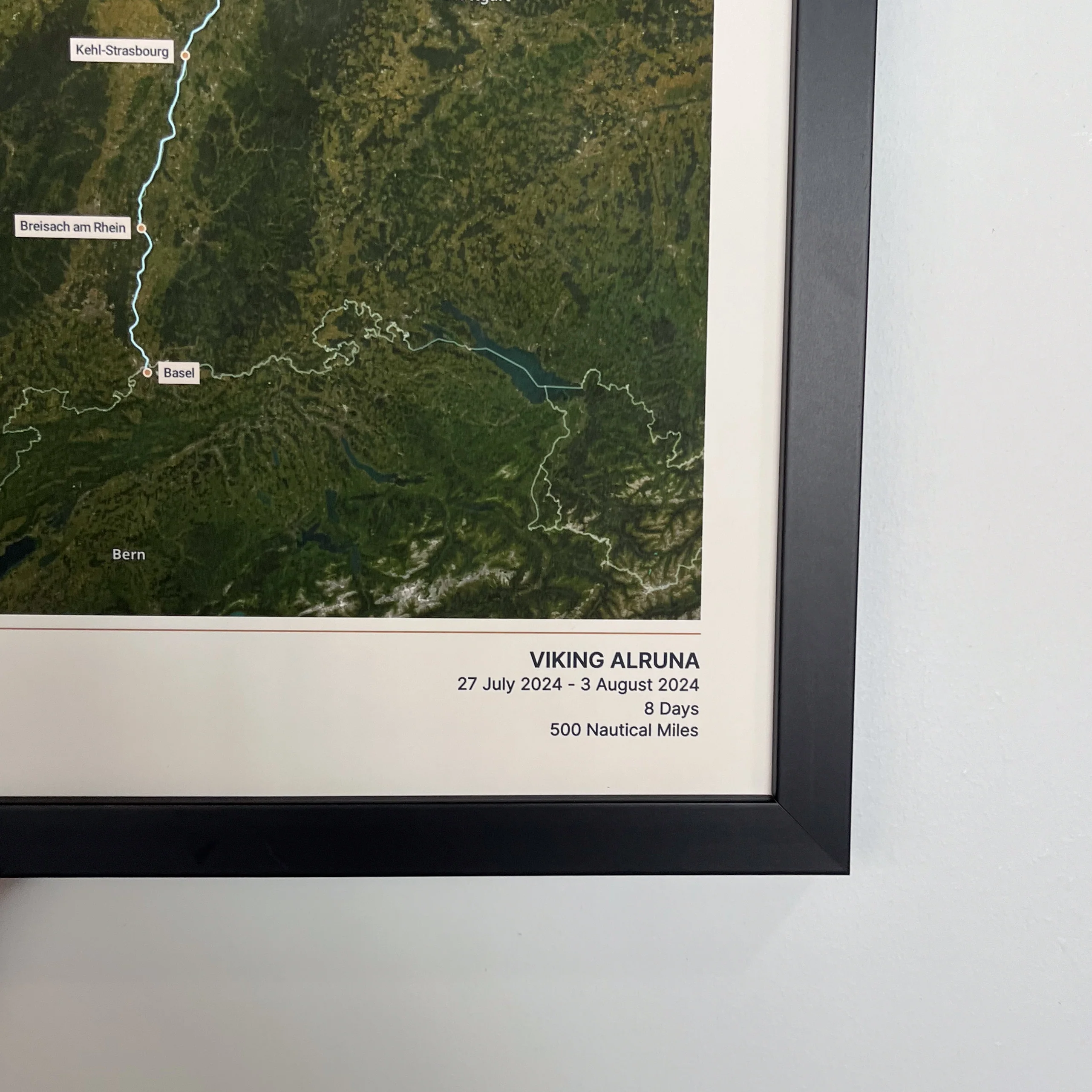 Custom River Cruise Map - Satellite - Image 3