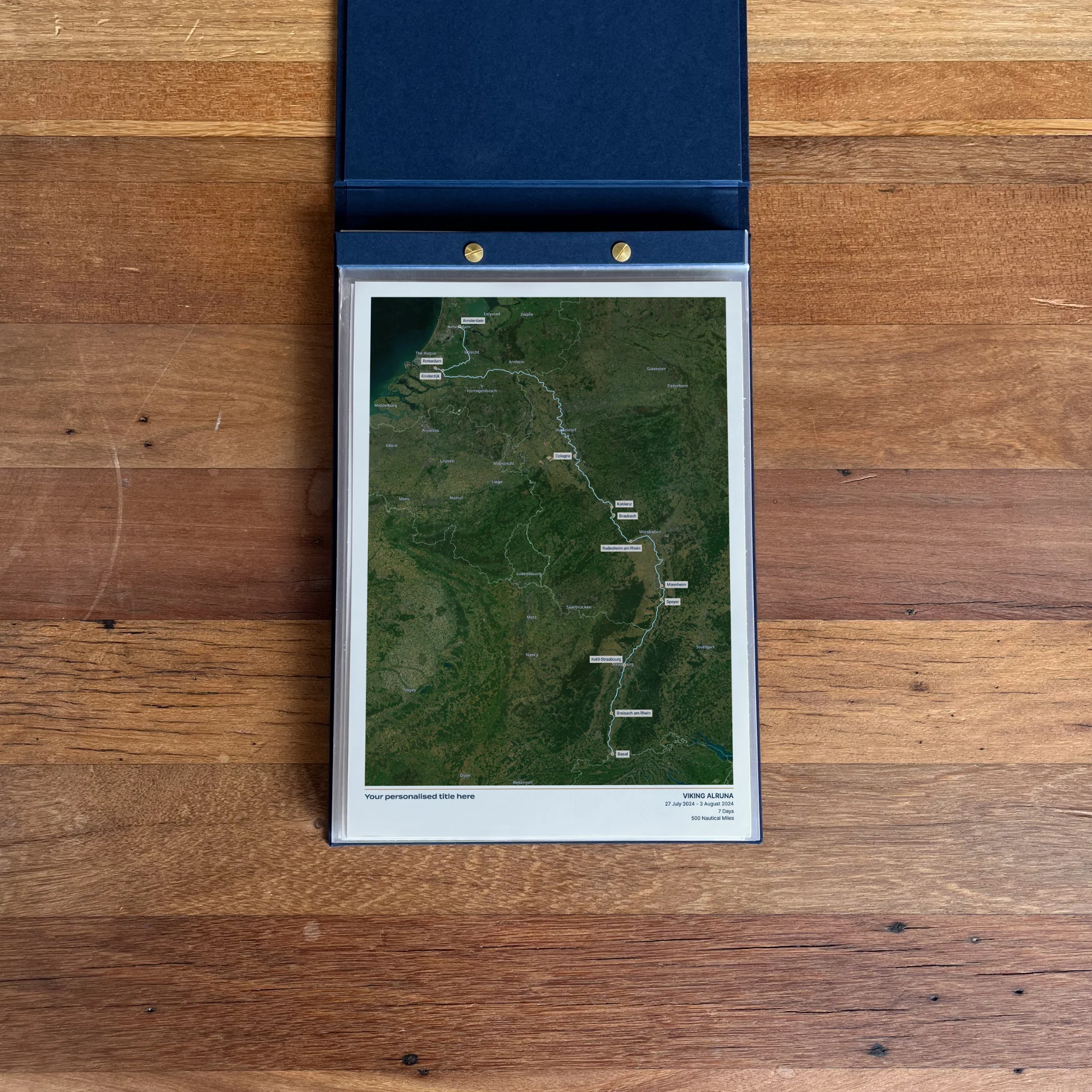 Custom River Cruise Map - Satellite - Image 32